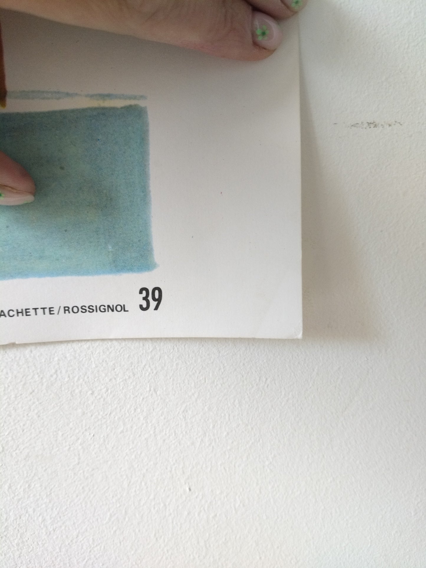 Ancienne affiche scolaire recto verso "je veux lire" 39 Hachette Rossignol