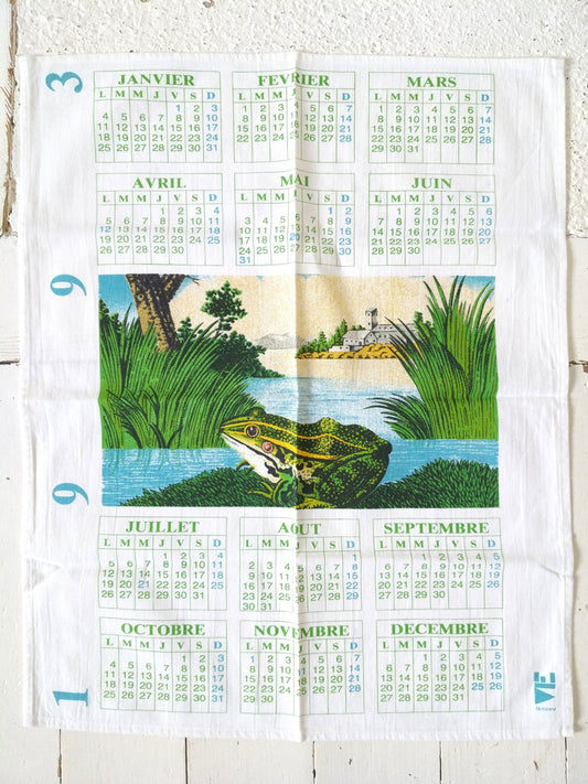 Torchon calendrier 1993 Vie Féminine - cetaitmieuxavant