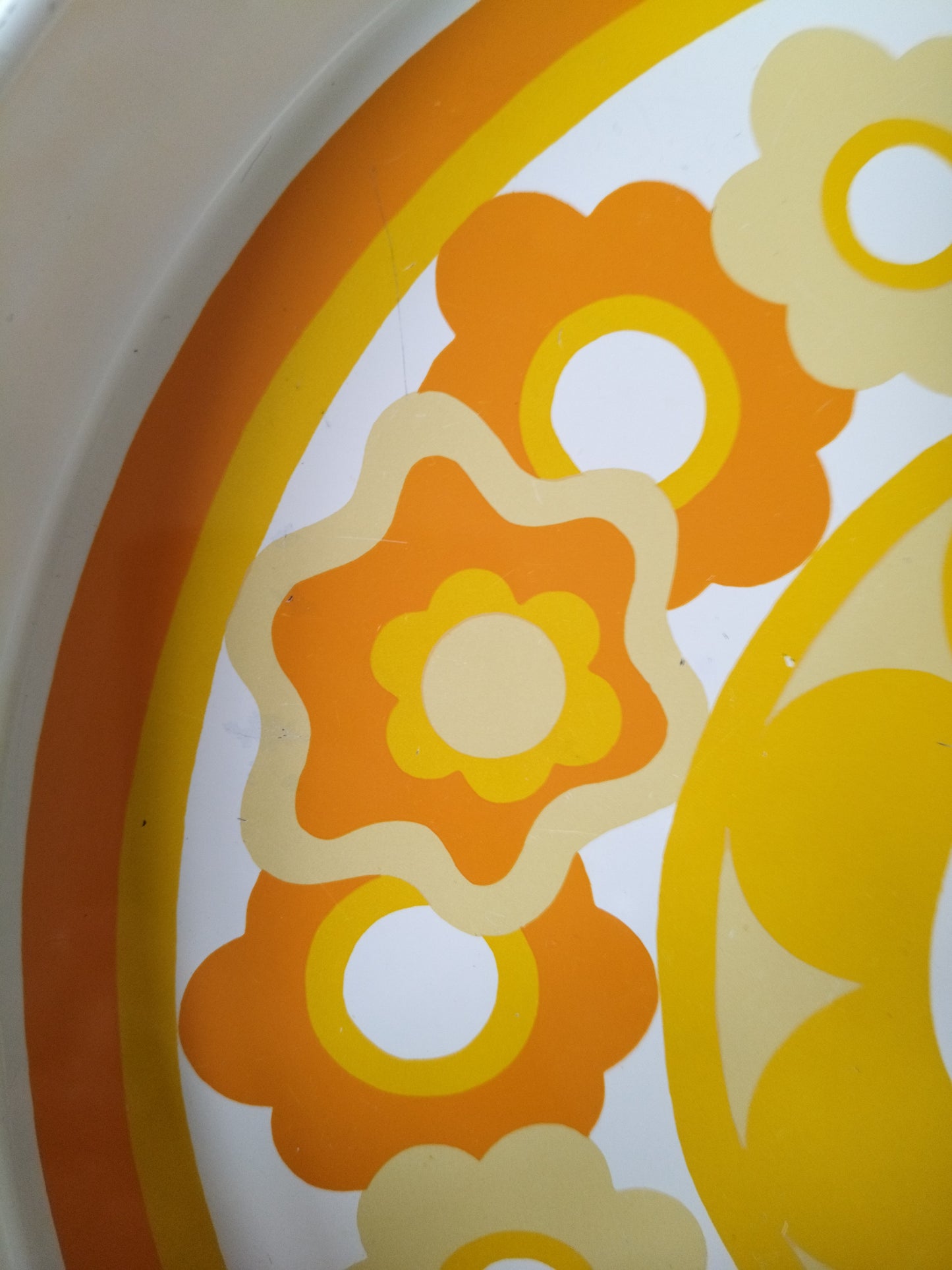 Plateau métallique rond Lollipop J.R.M design by Ian Logan England