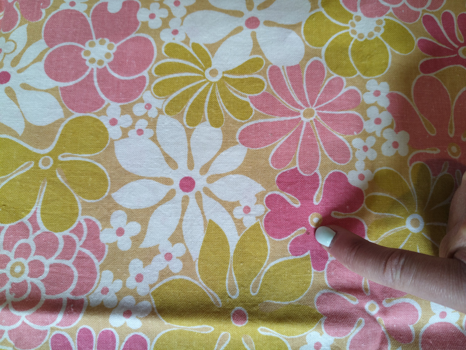 Taie rectangulaire/ petit traversin flower power en coton 74 x 48cm - cetaitmieuxavant
