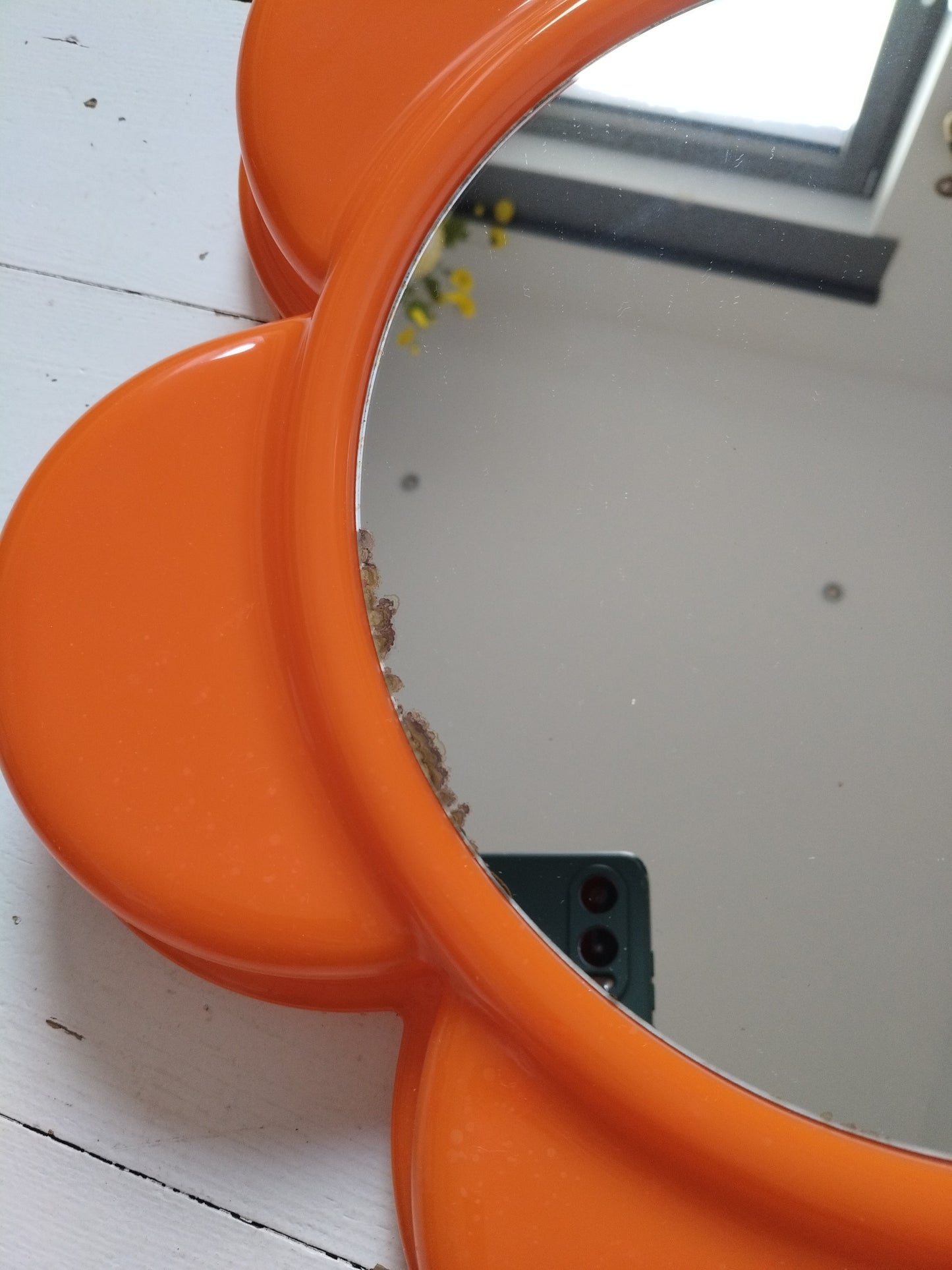 Miroir fleur en plastique vintage Visiva France