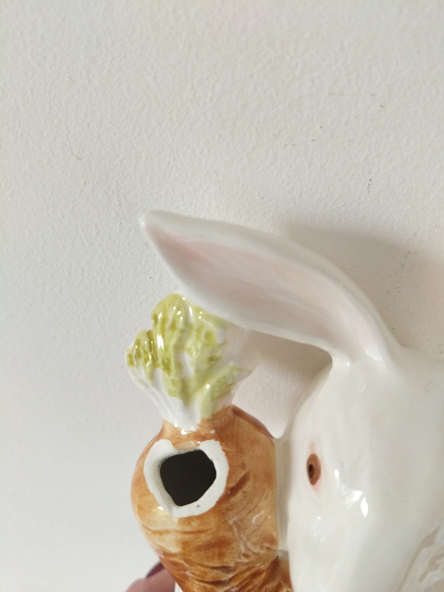Dévidoir à ficelle lapin mural en céramique