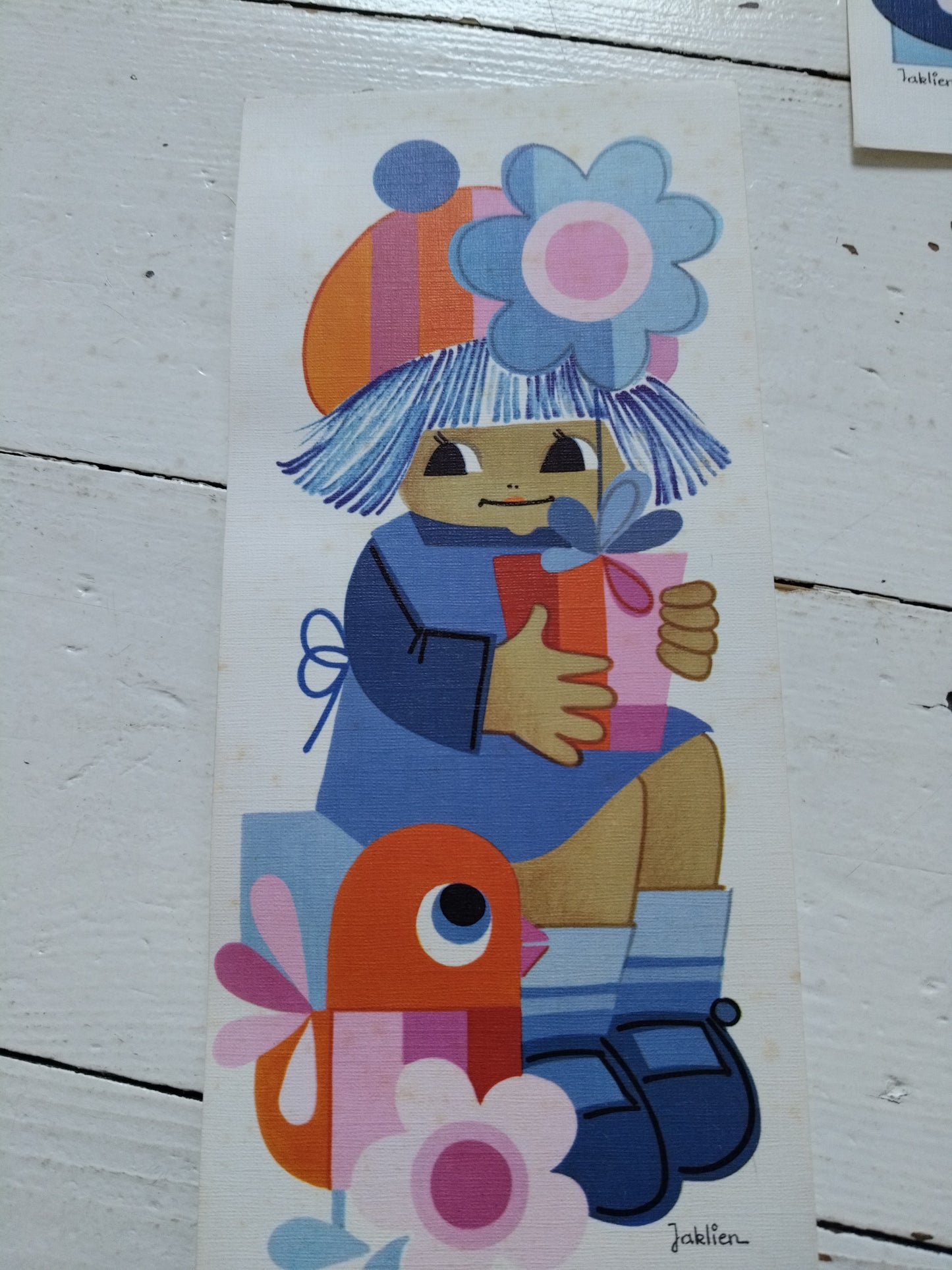 Ancienne carte postale Jaklien Moerman 70's au choix