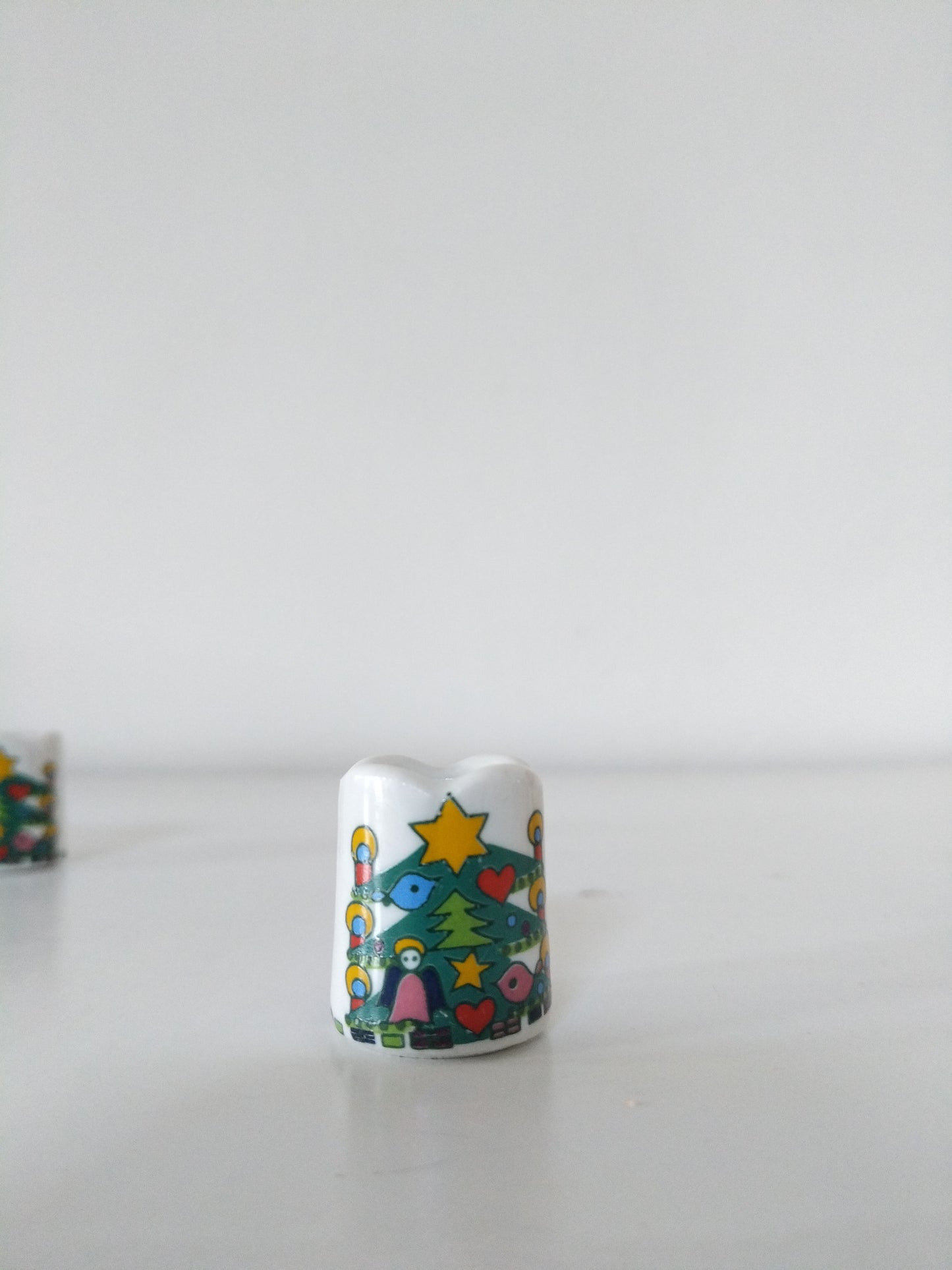 Duo de mini-bougeoirs de Noël Germany + bougies