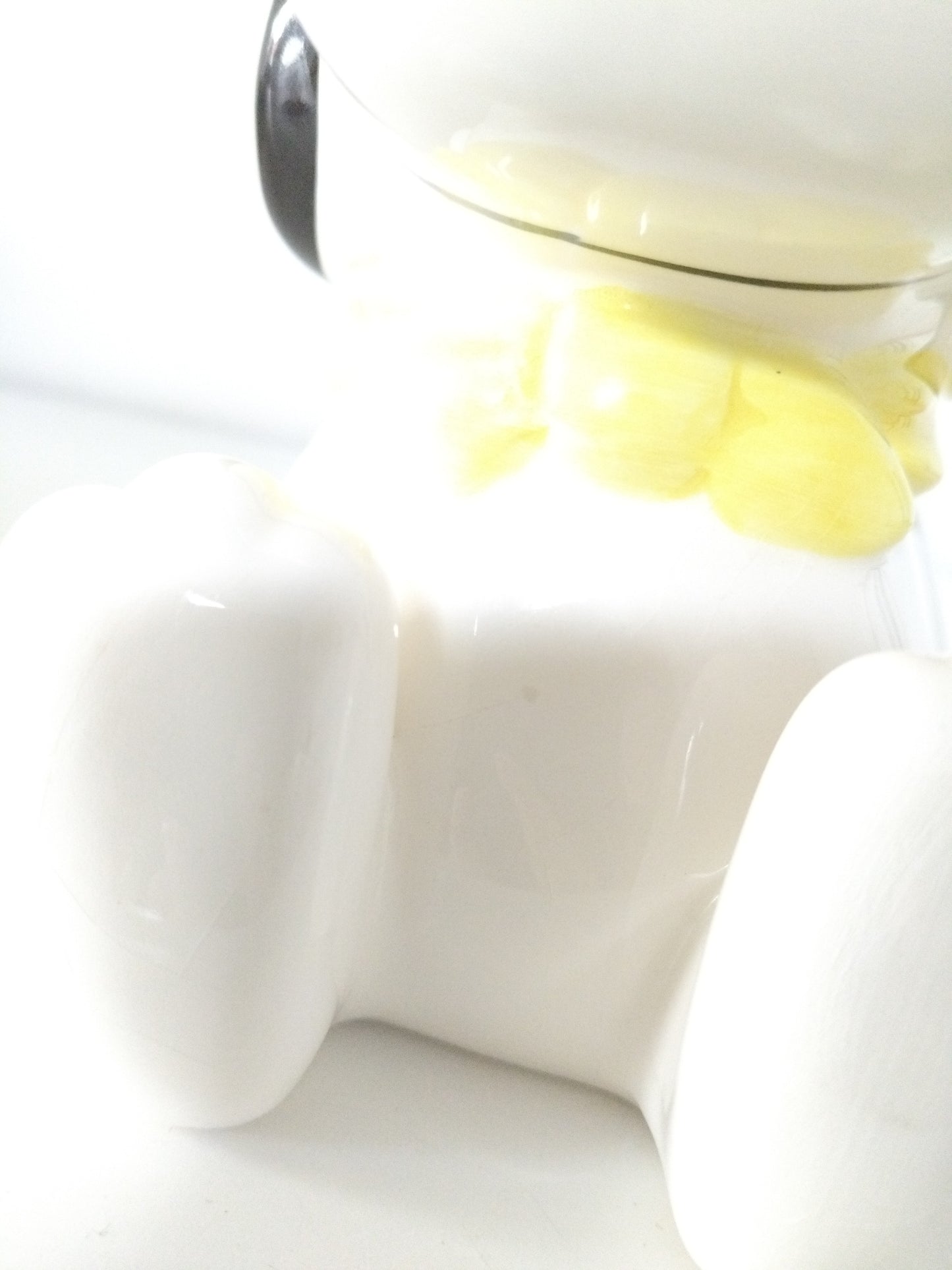 Pot boîte bocal à biscuits en céramique Snoopy cuisinier Japan United Feature Syndicate, Inc 1958-1966