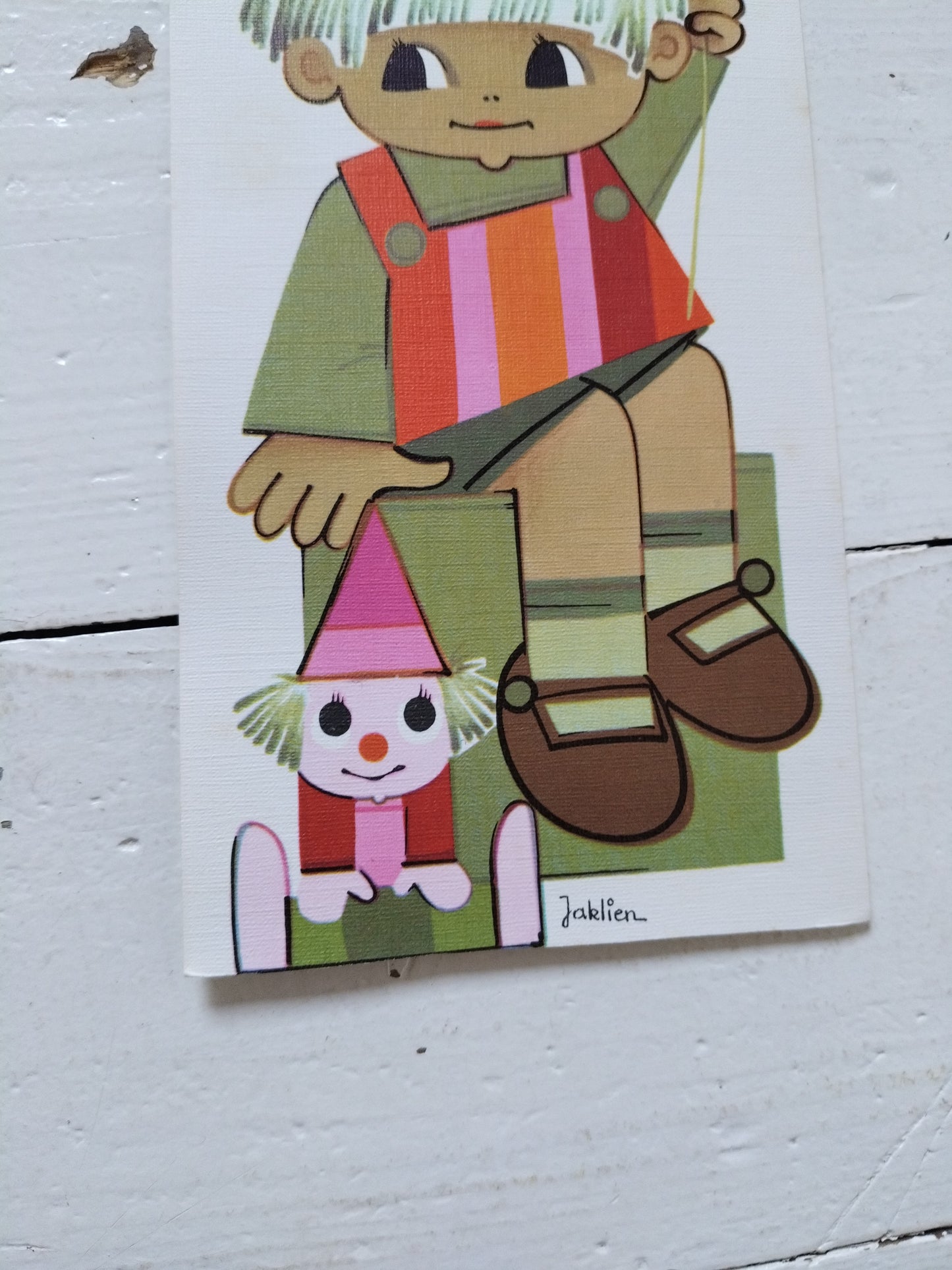 Ancienne carte postale Jaklien Moerman 70's au choix