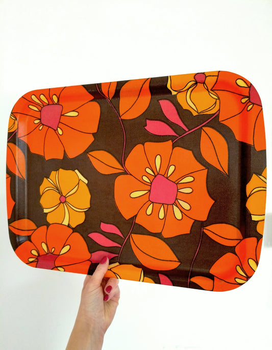 Plateau flower power en fibre de verre - cetaitmieuxavant