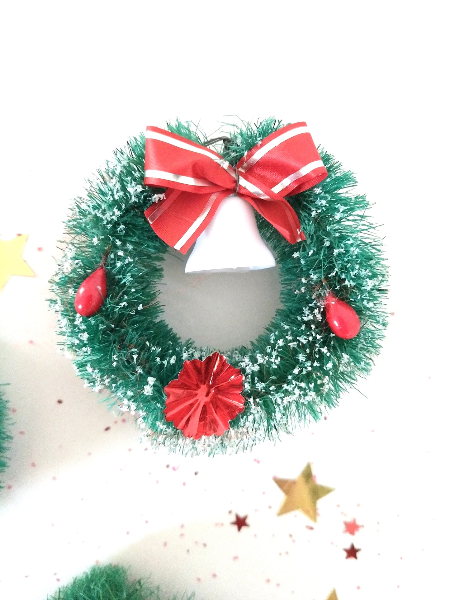 3 mini couronnes de Noël à suspendre