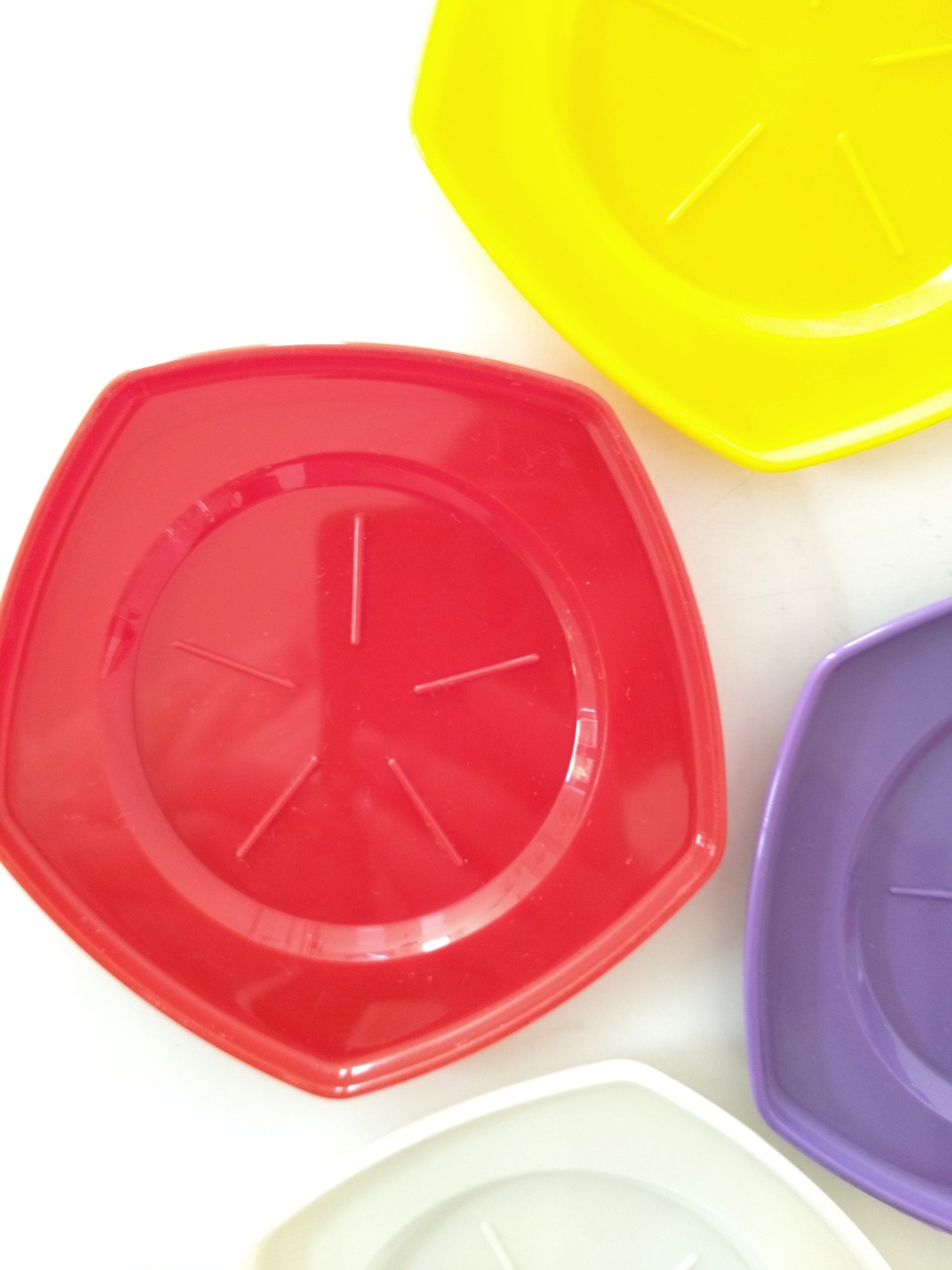 Ensemble de 6 sous-verres en plastique (2 sets disponibles) - cetaitmieuxavant