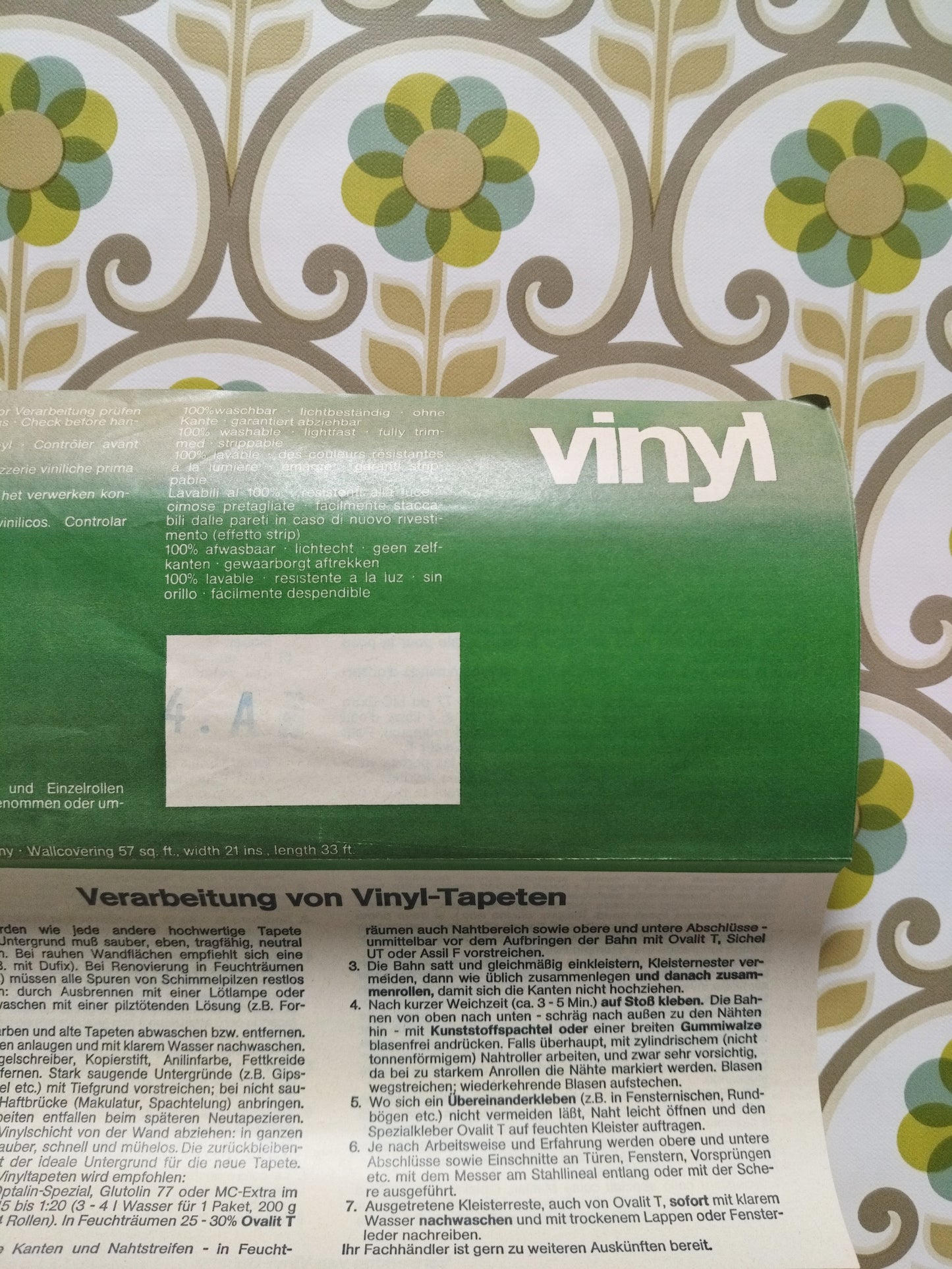 Rouleau de papier peint vinyl - cetaitmieuxavant