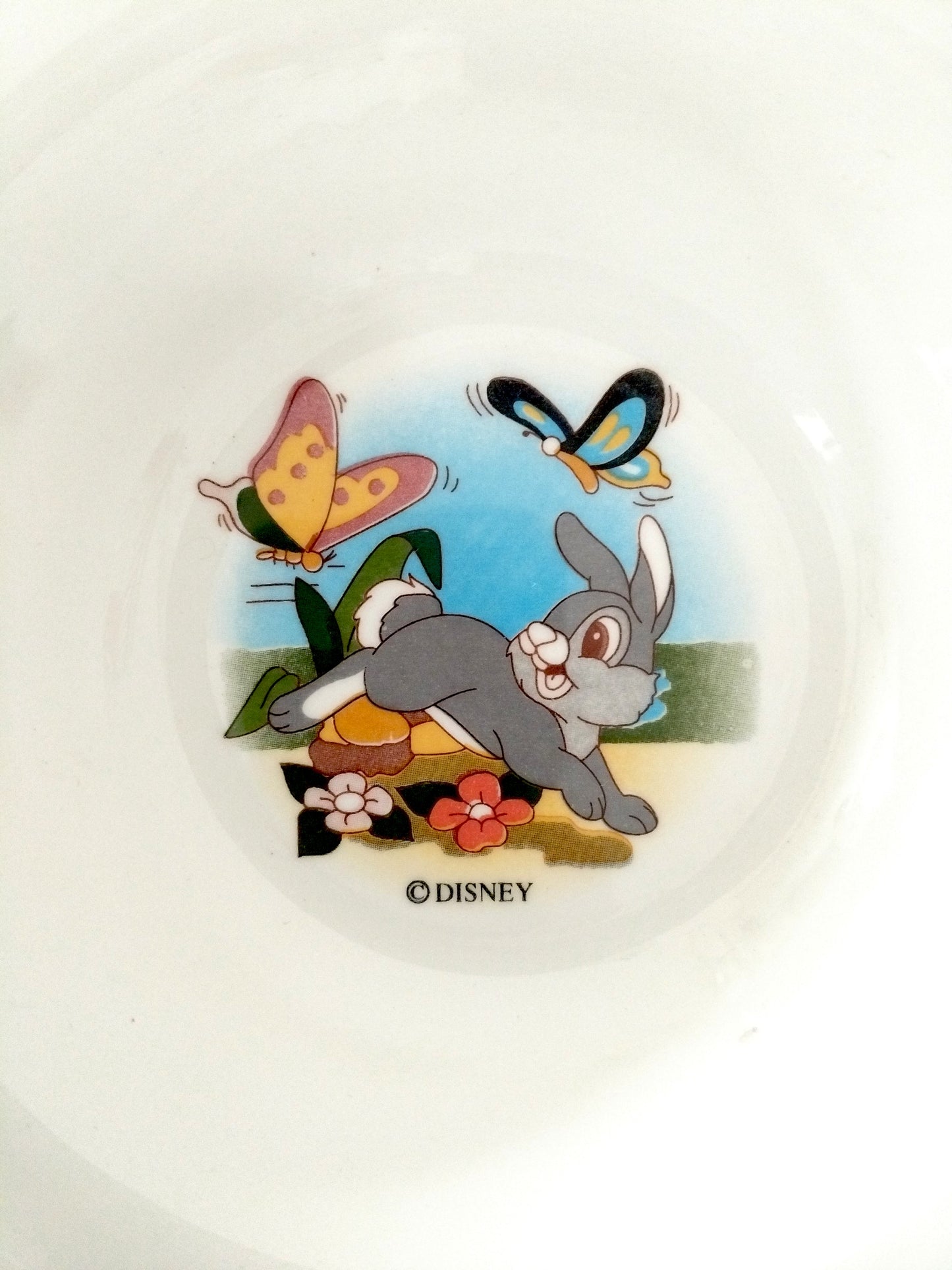 Set 3 pièces petit déjeuner enfant porcelaine Bambi Ceramica Quadrifoglio Italie