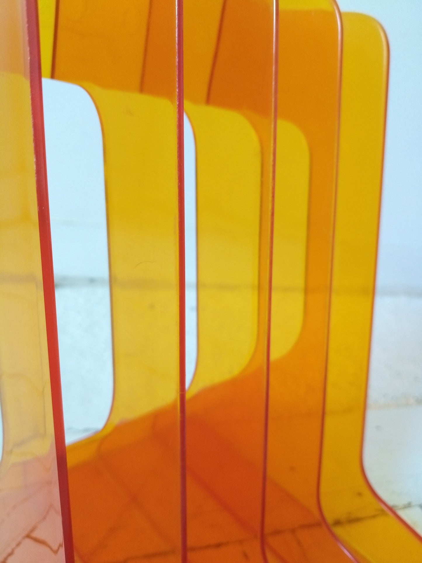 Range-vinyles 33T en plexi orange !!priorité à Mathilde!!