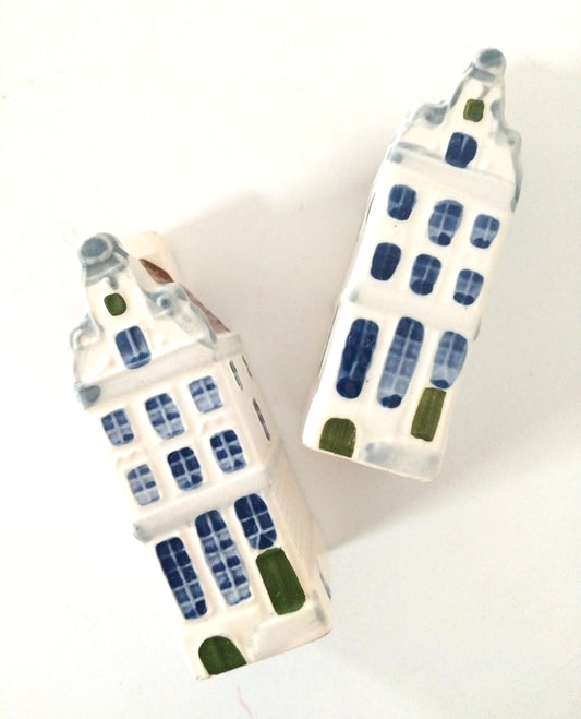 Maison hollandaise miniature 91 en Bleu de Delft à l'unité