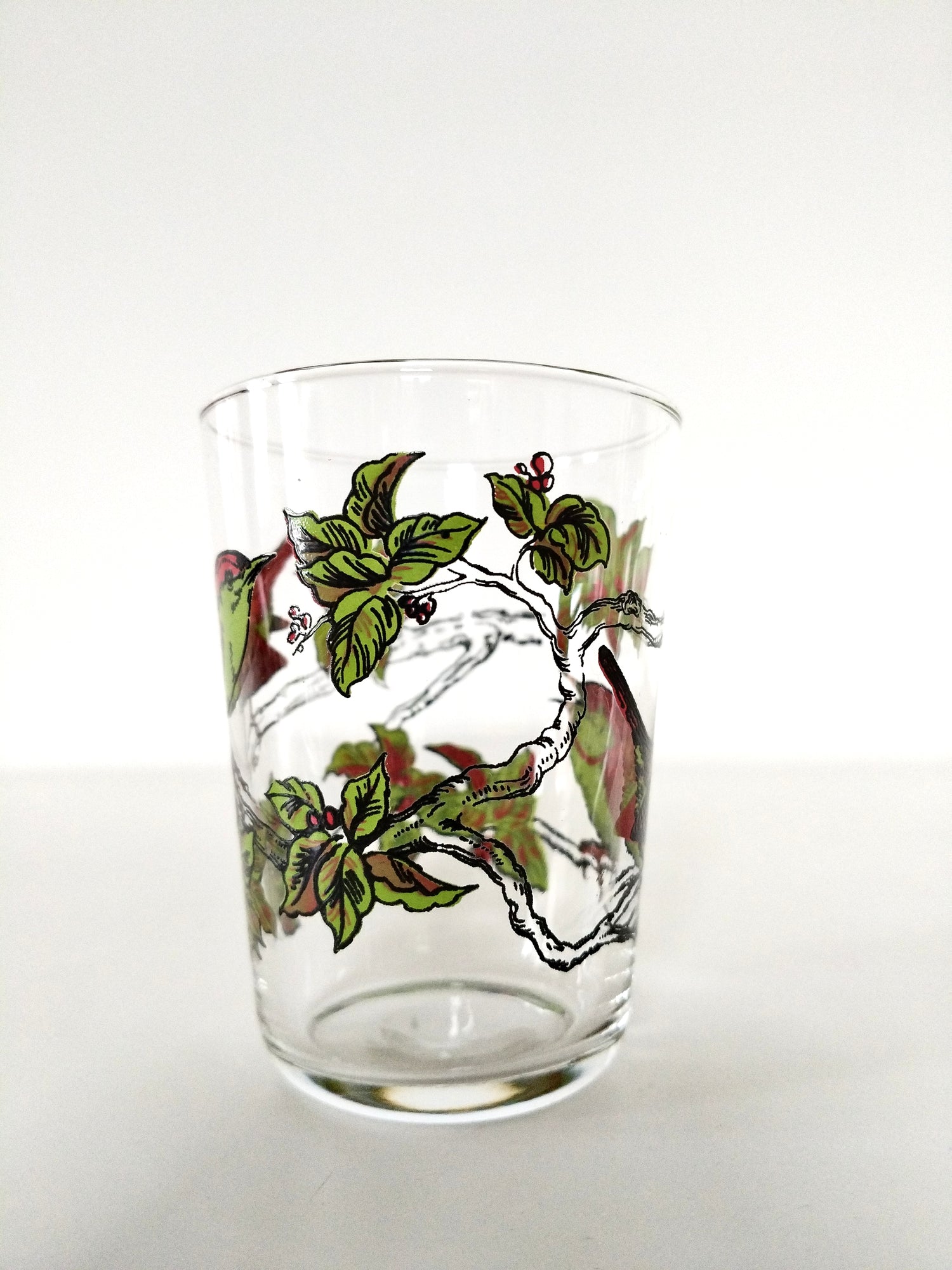 Petits verres à eau décor oiseaux - cetaitmieuxavant