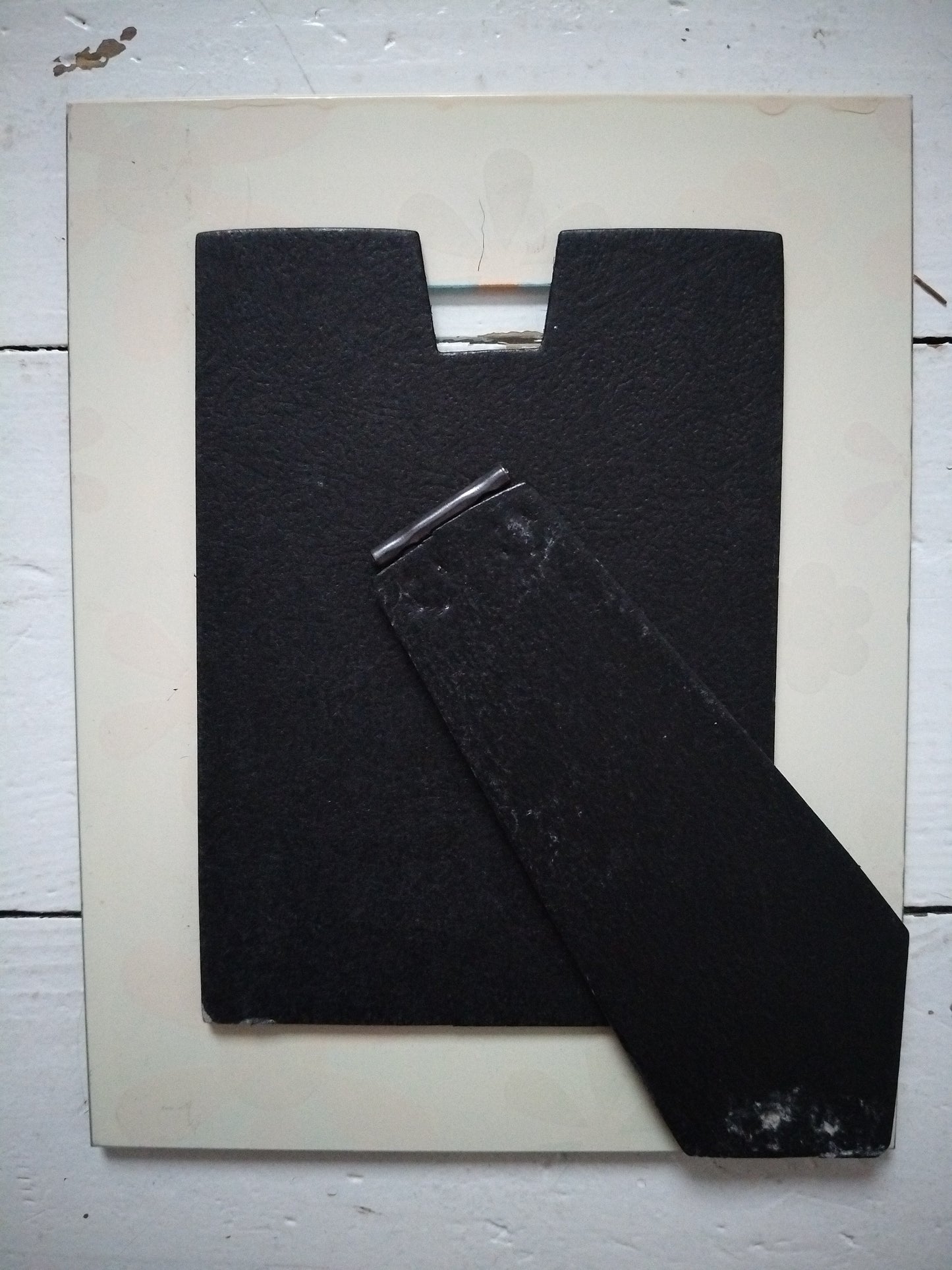 Cadre flower power en verre à poser