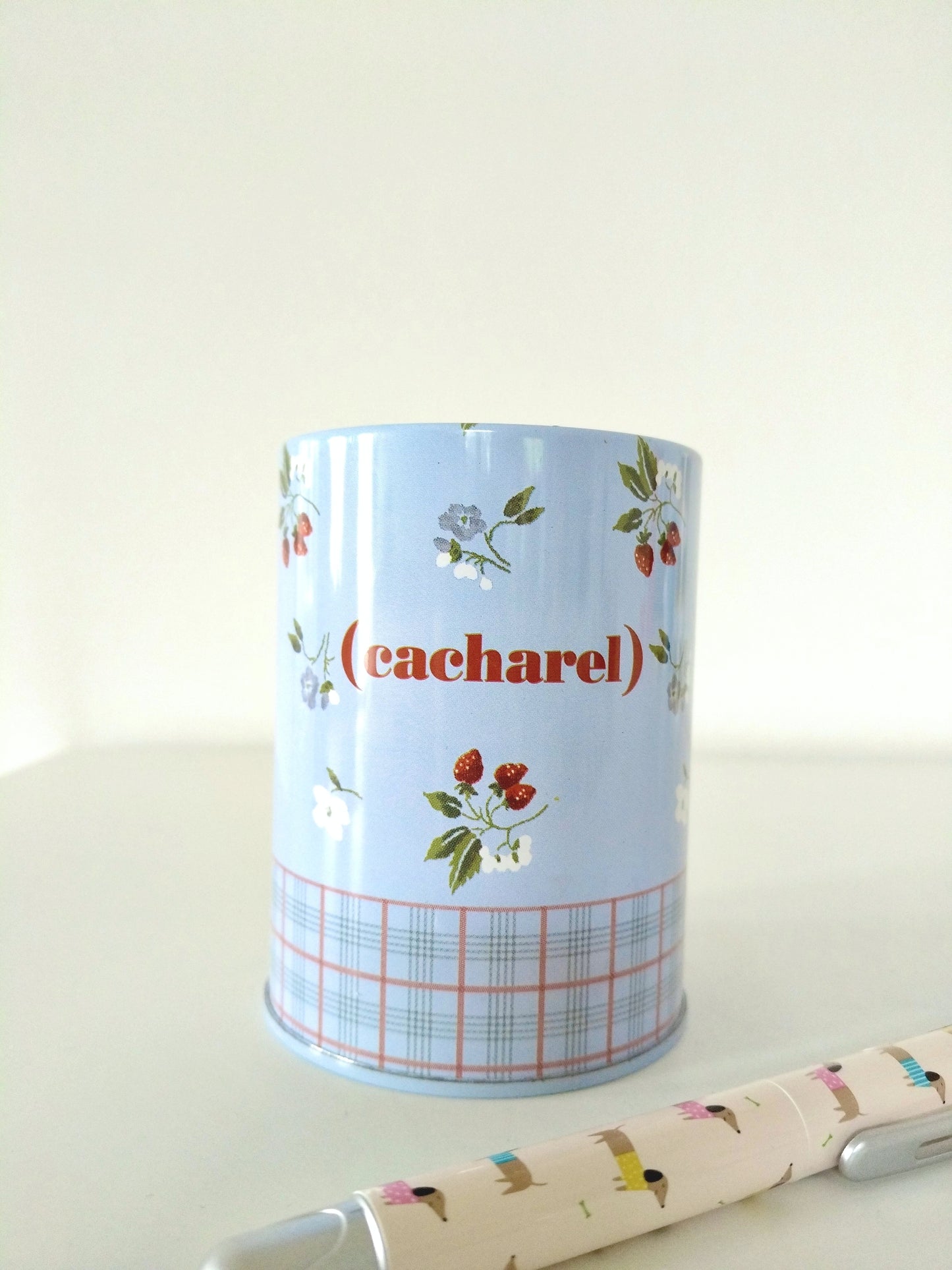 Pot à crayons/ range stylos métallique Cacharel - cetaitmieuxavant