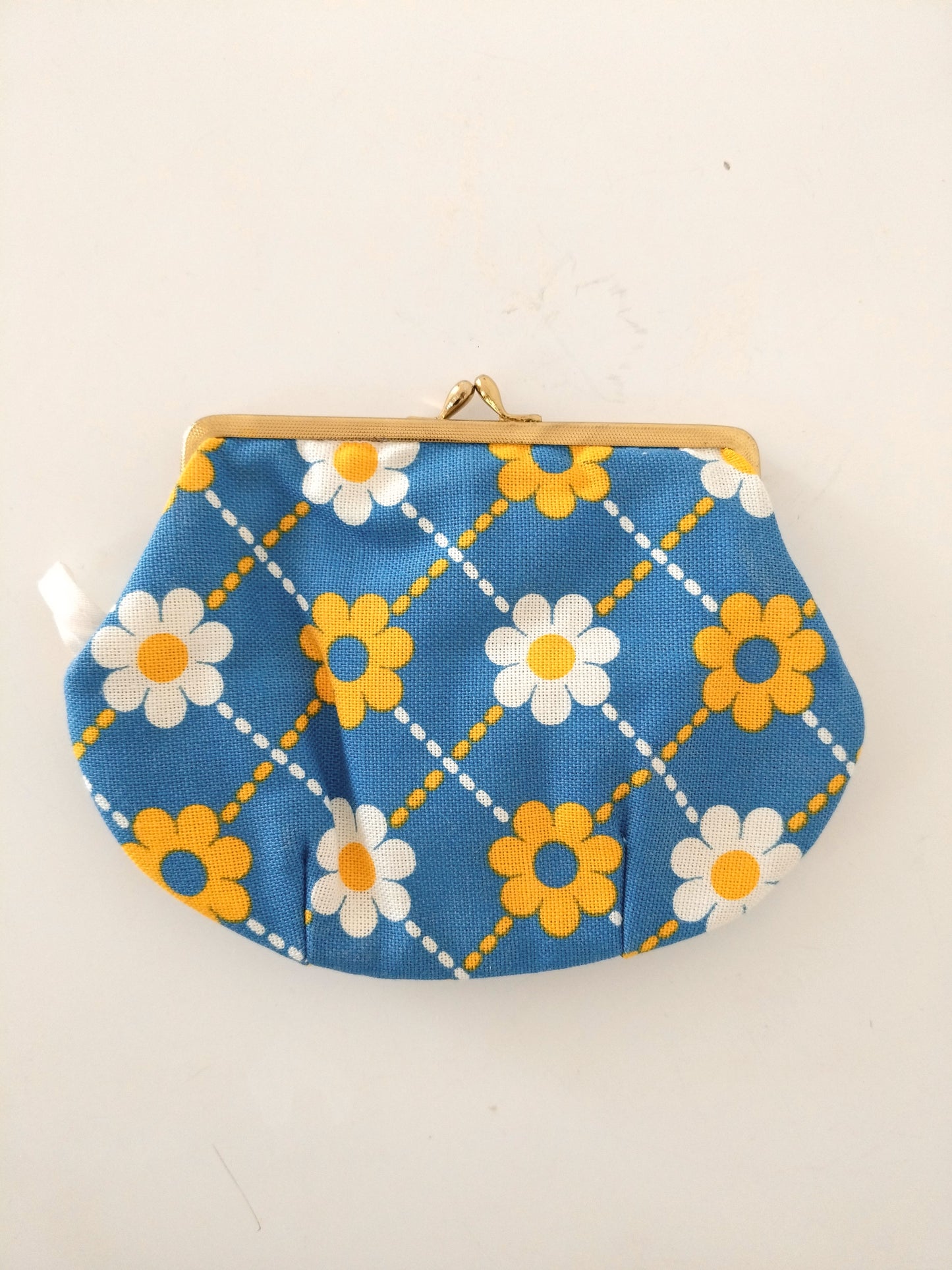 Porte-monnaie/ pochette flower power en tissu