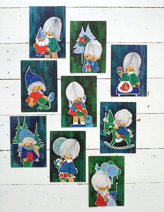 Ancienne carte postale illustration Jaklien Moerman