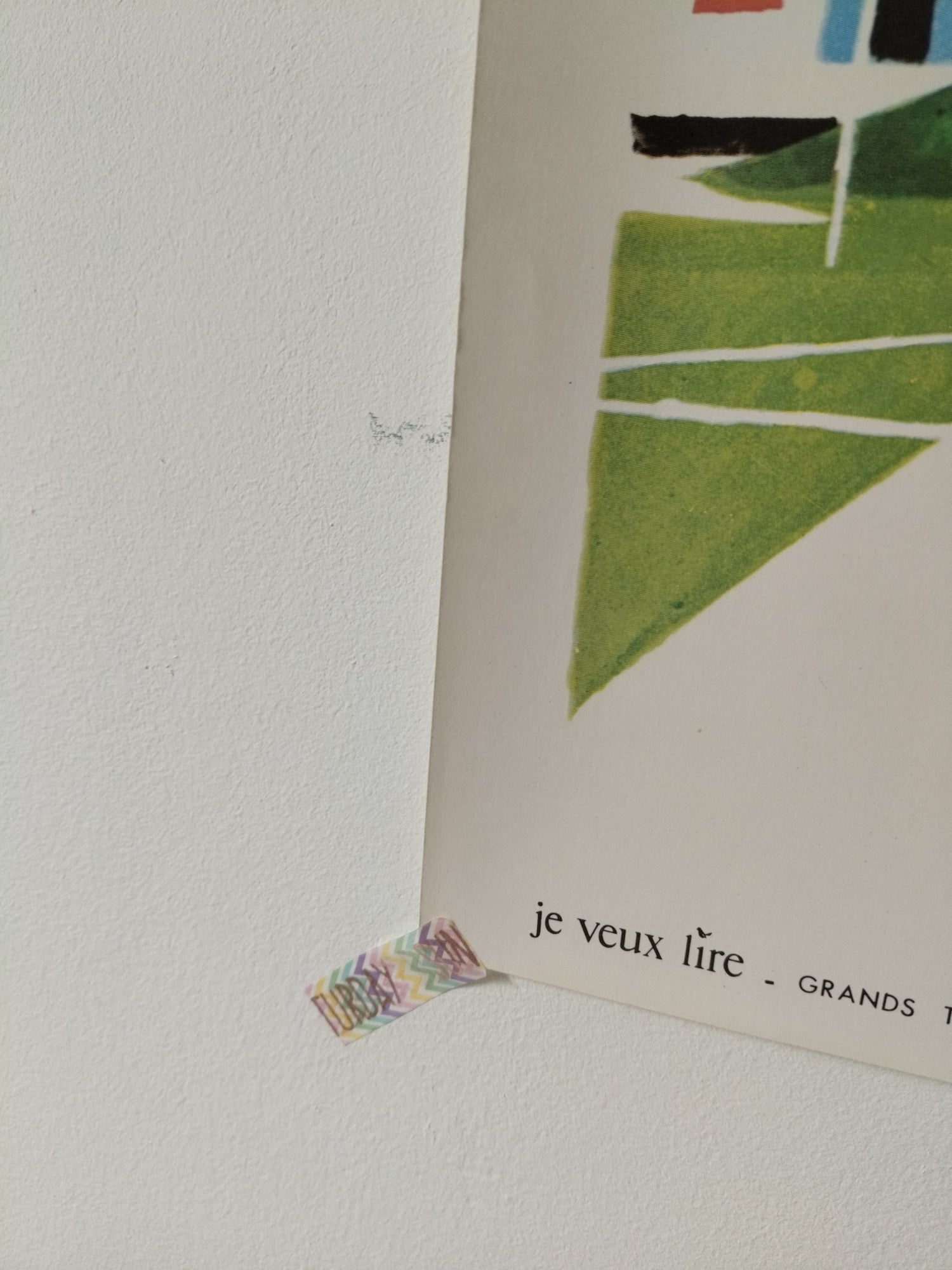 Ancienne affiche scolaire "je veux lire" Hachette Rossignol 2e série 36 - cetaitmieuxavant