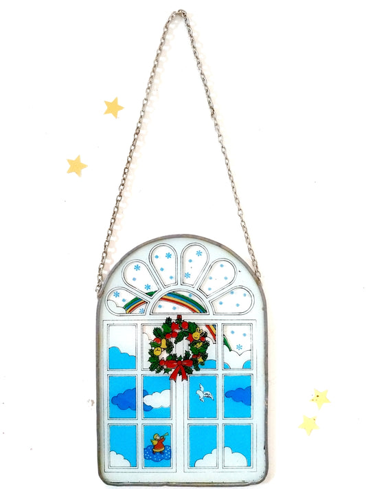 Vitrail mural de Noël