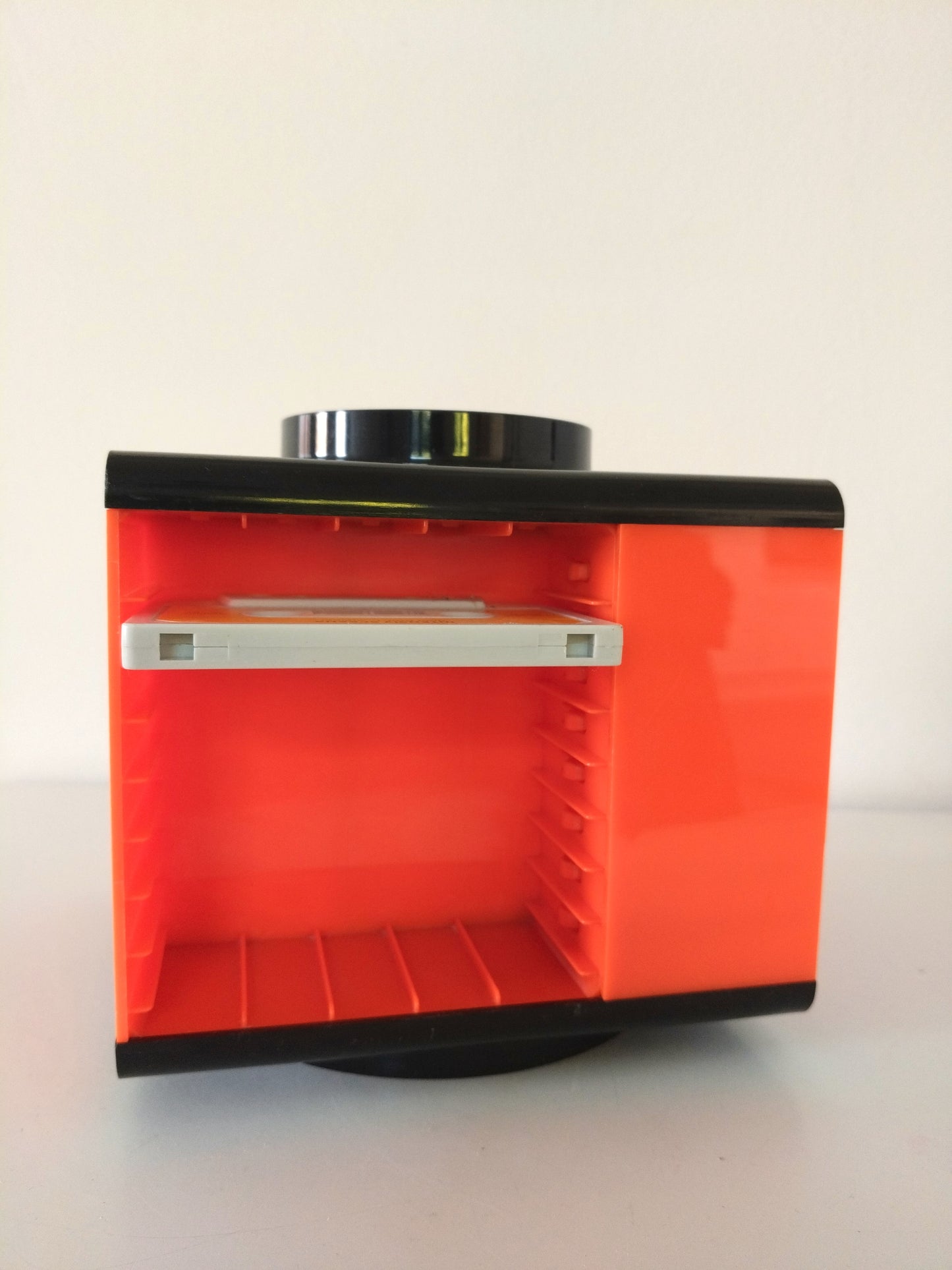 "Cassettes bar"/ carrousel à cassettes/ range-cassettes audio Schott en plastique