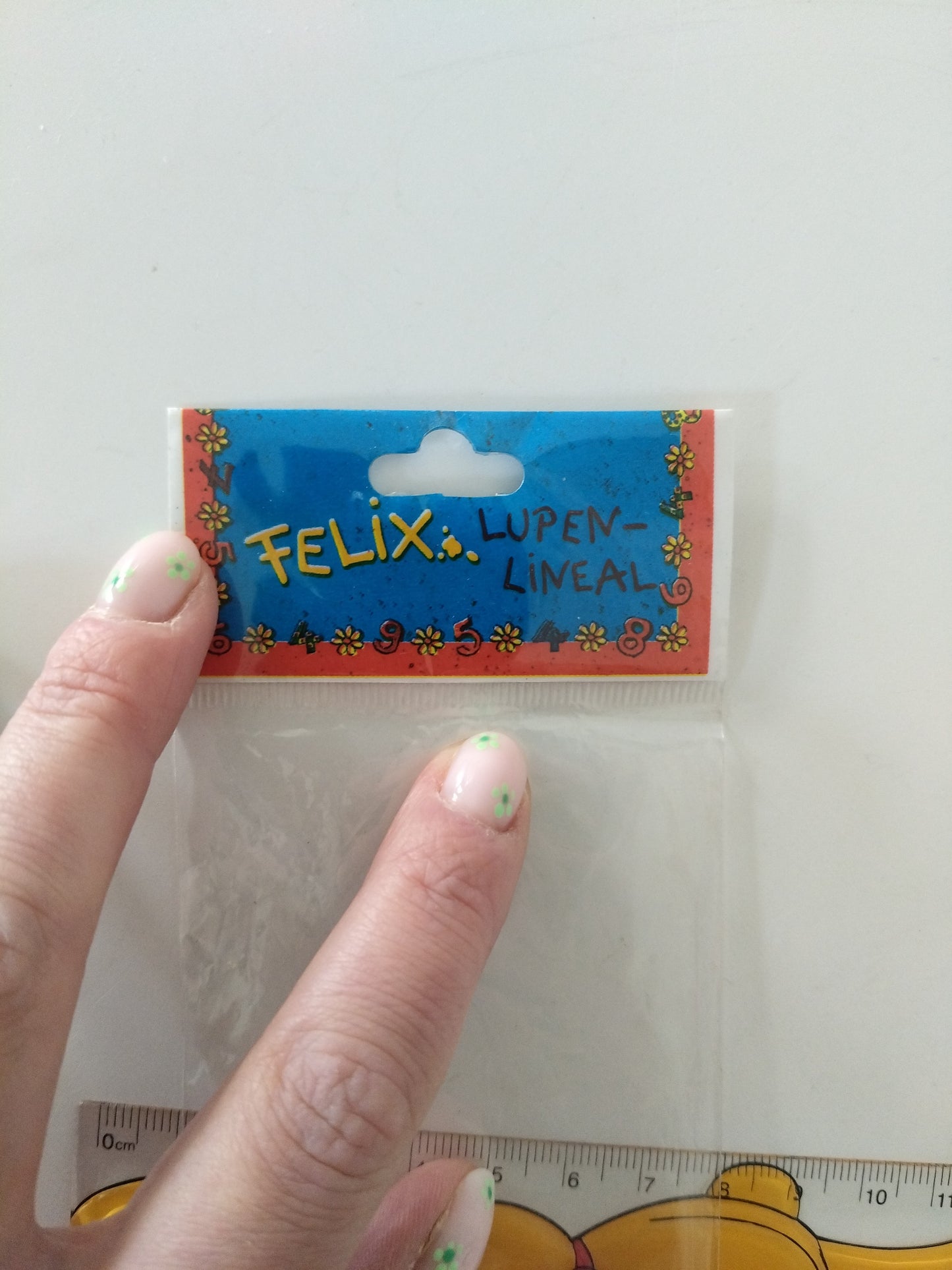 Petite règle de 12cm Félix le lapin par Die Spiegelburg Allemagne