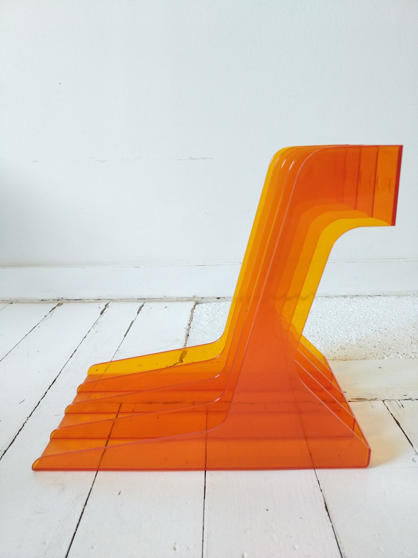 Range-vinyles 33T en plexi orange !!priorité à Mathilde!!
