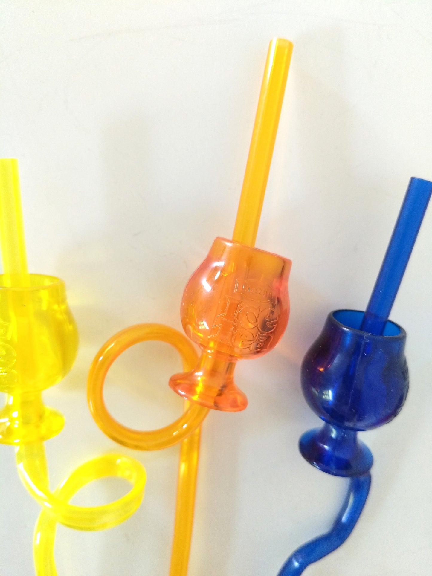Set de 3 pailles publicitaires Ice Tea (4 sets de 3 pailles disponibles) - cetaitmieuxavant