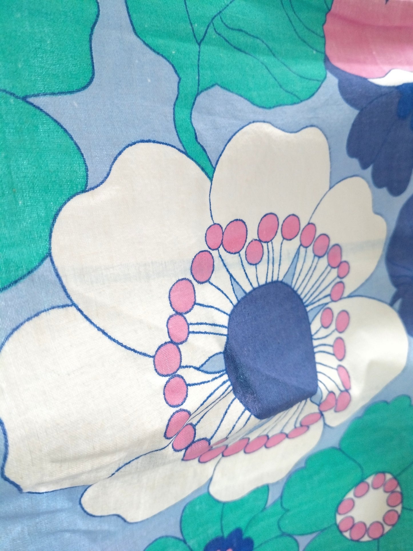 Drap plat flower power en coton 270 x 204cm - cetaitmieuxavant