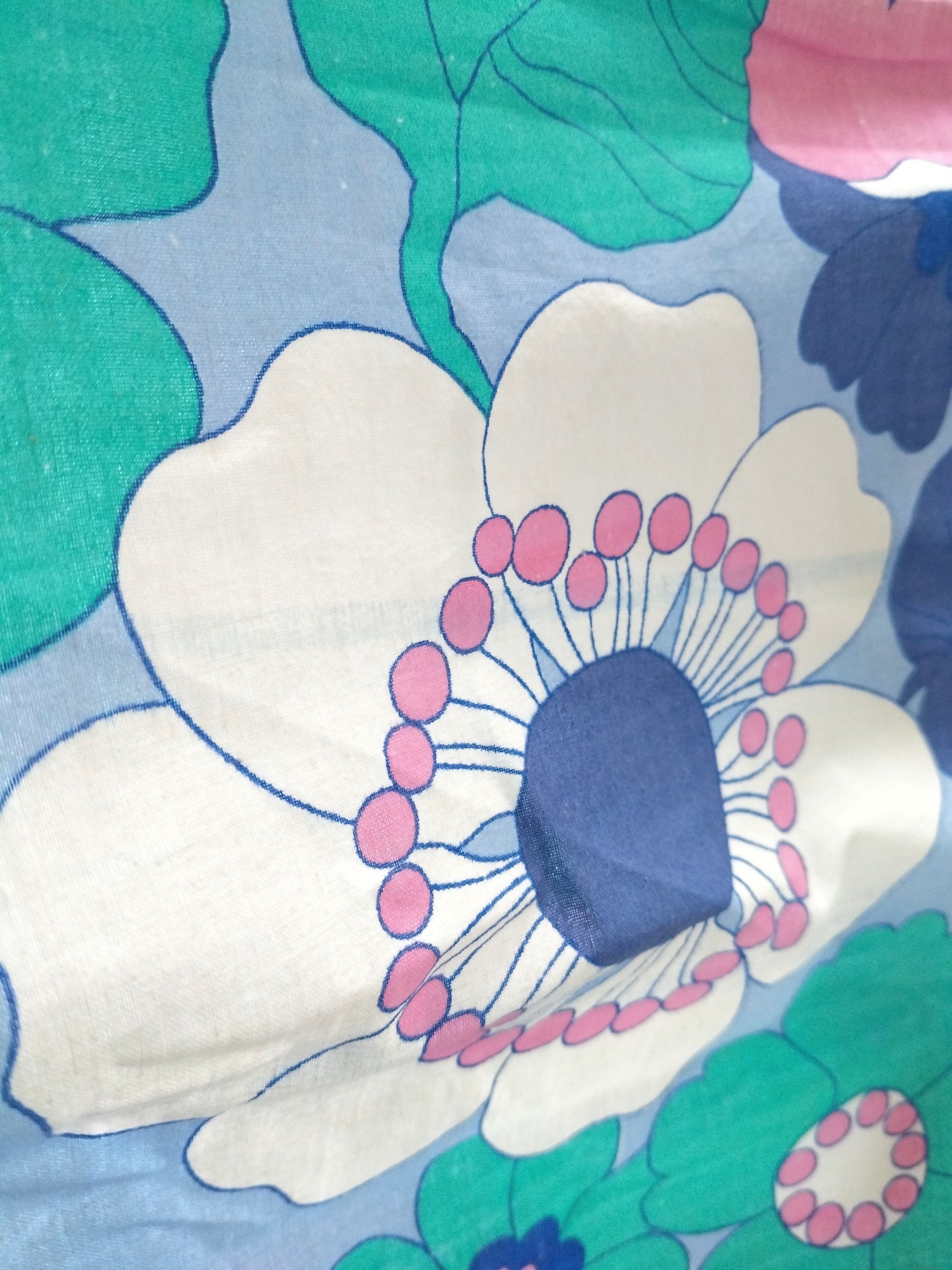 Drap plat flower power en coton 270 x 204cm - cetaitmieuxavant