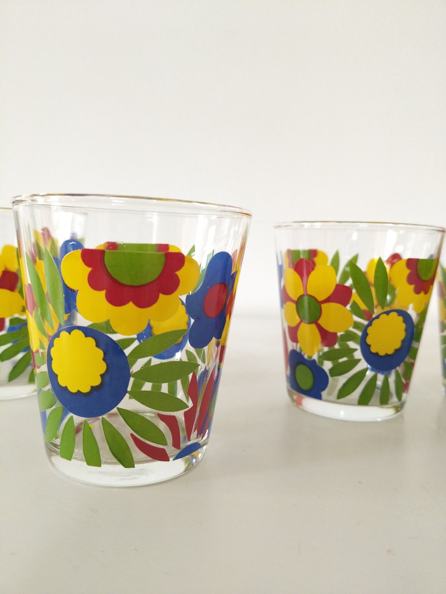 Ensemble de 2 verres à eau flower power - cetaitmieuxavant