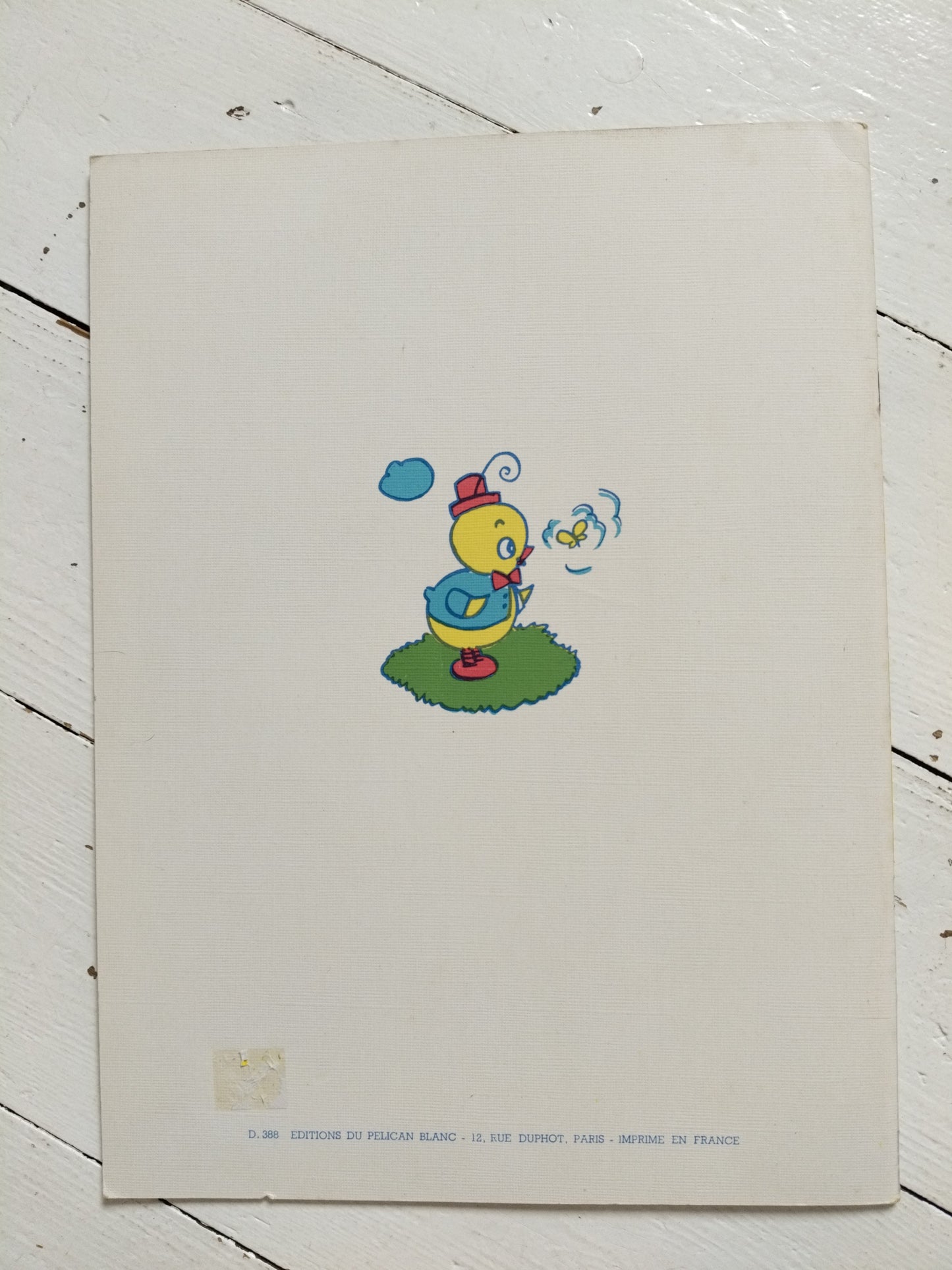 Ancien livre de dessin et coloriage vierge éditions du Pélican Blanc - cetaitmieuxavant