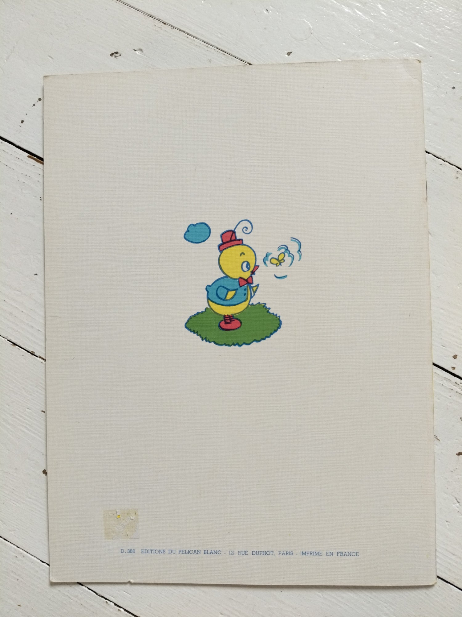 Ancien livre de dessin et coloriage vierge éditions du Pélican Blanc - cetaitmieuxavant