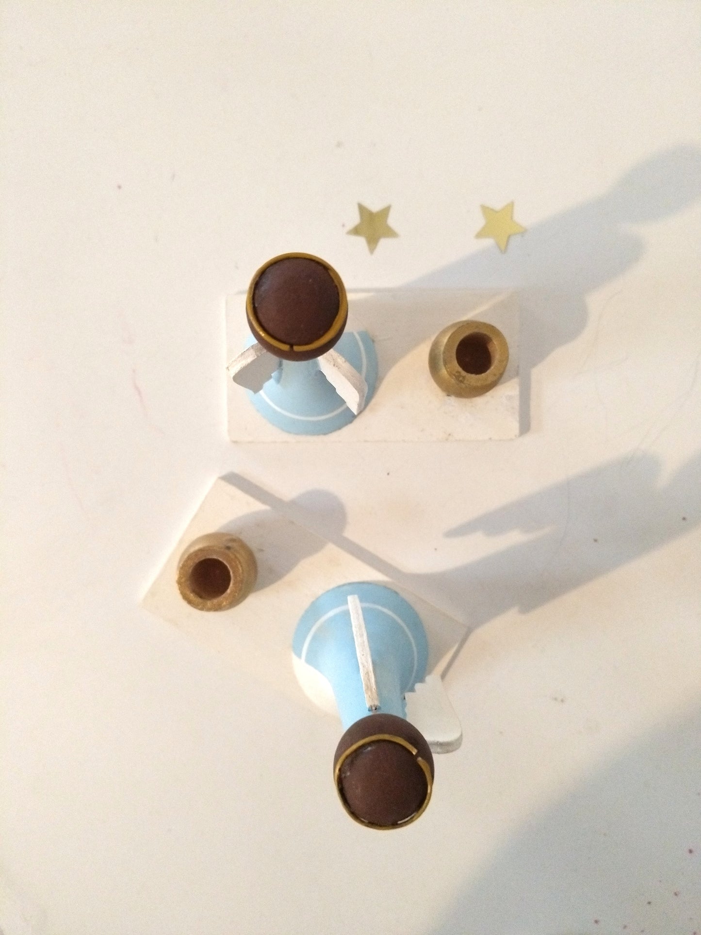 Bougeoir ange en bois Bo-Svensk Hemslöjd Suède Sweden à l'unité