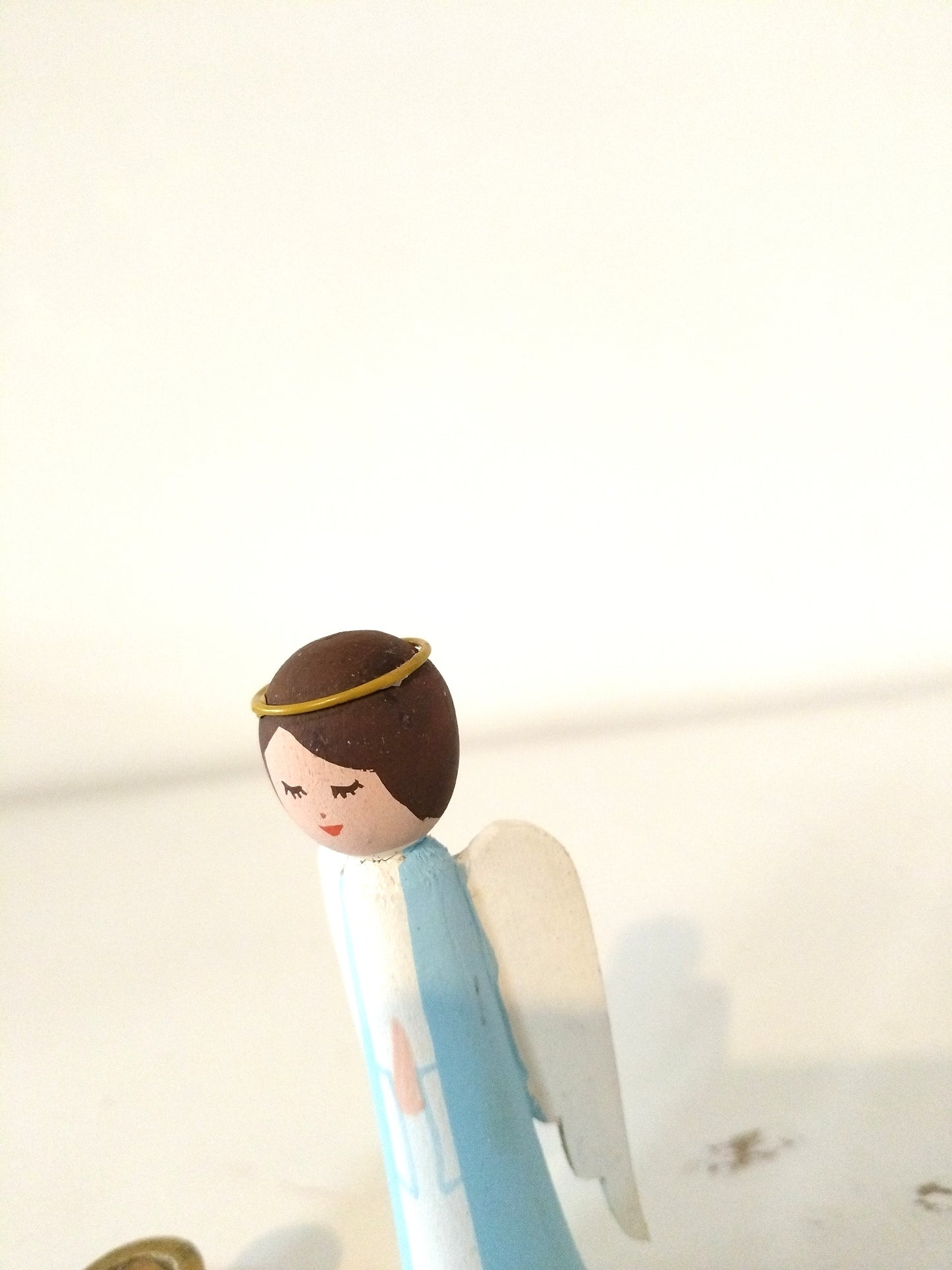 Bougeoir ange en bois Bo-Svensk Hemslöjd Suède Sweden à l'unité