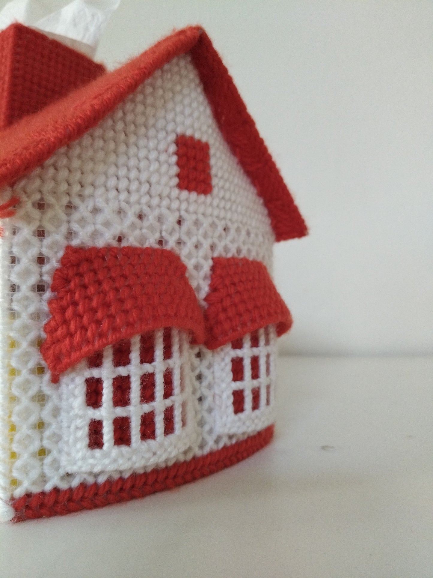 Housse pour boîte de mouchoirs de Noël en canevas