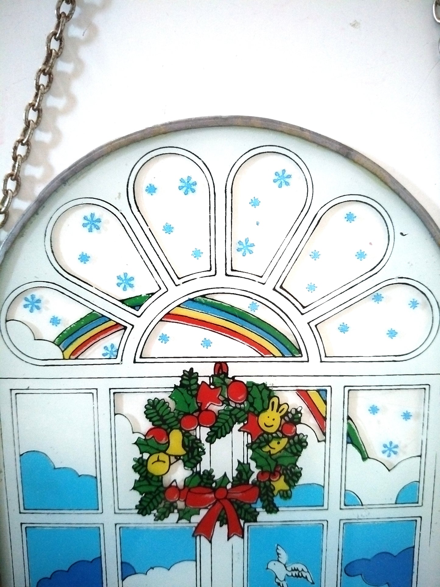 Vitrail mural de Noël