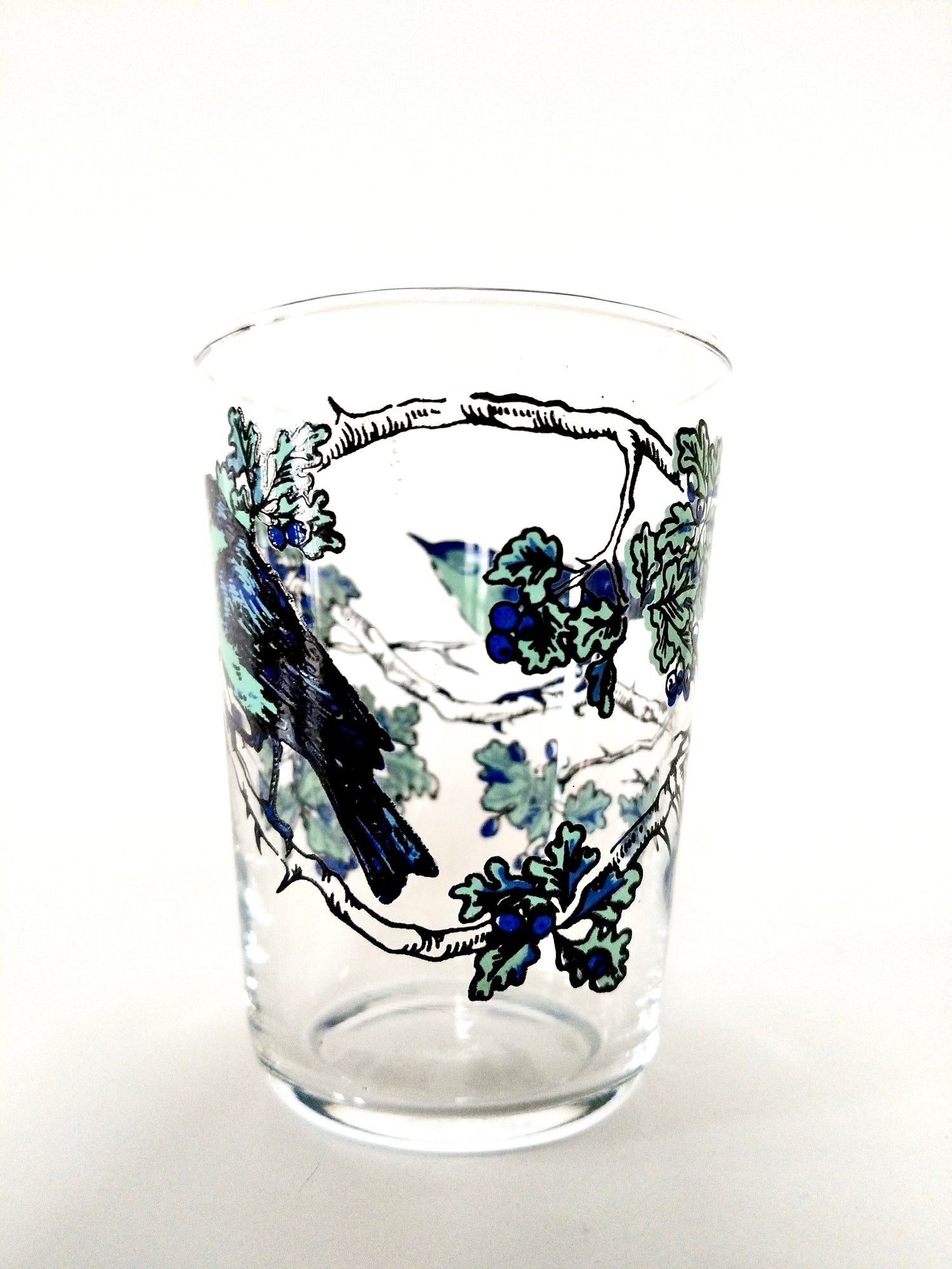 Petits verres à eau décor oiseaux - cetaitmieuxavant