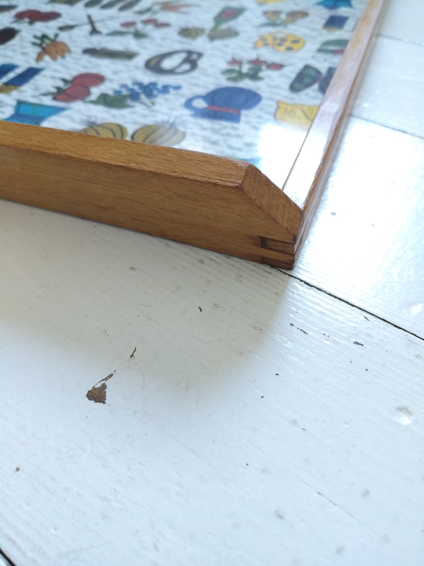 Plateau bois et plastique mélaminé 60's - cetaitmieuxavant