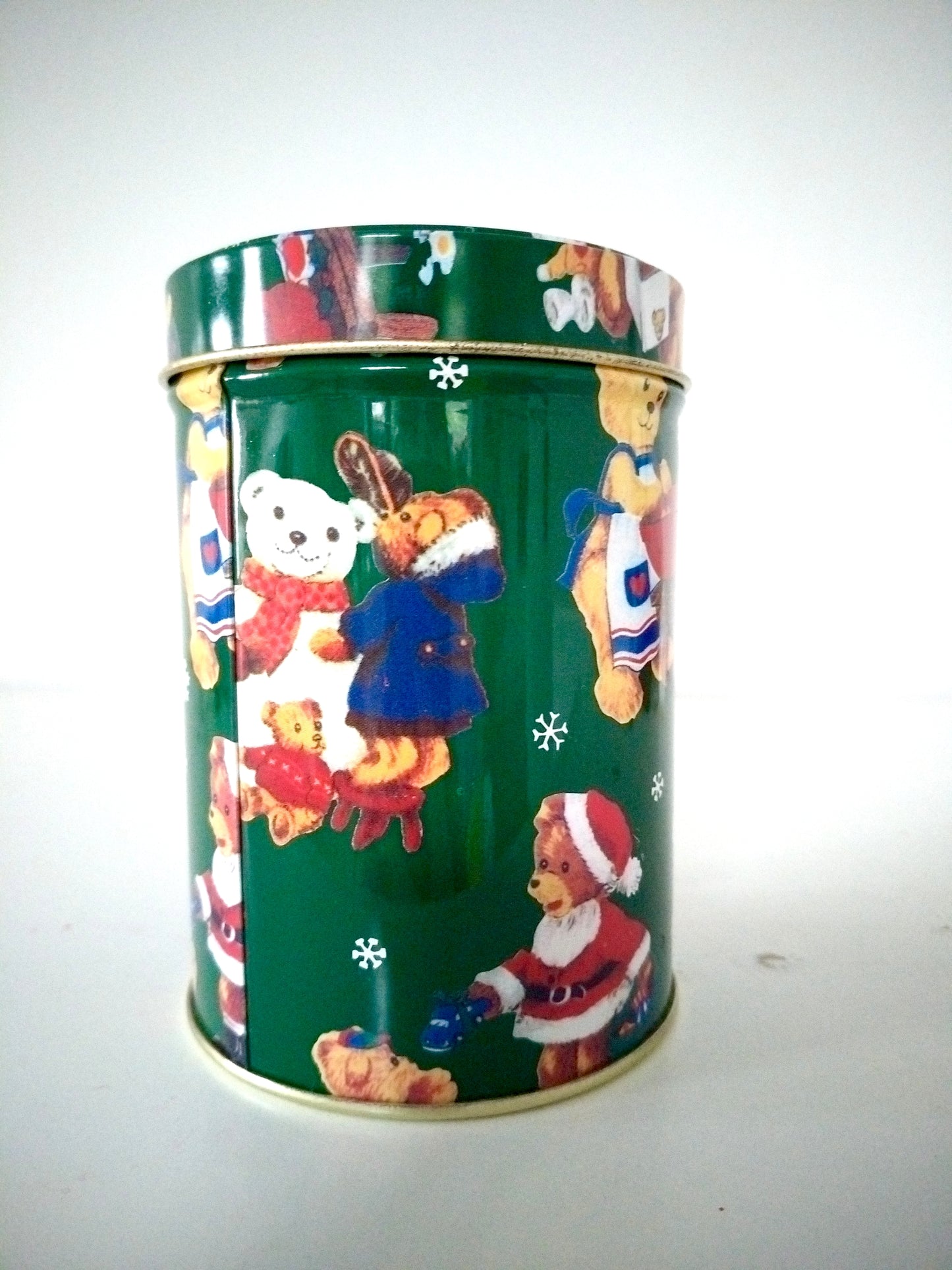 Boîte de Noël métallique publicitaire Yves-Rocher