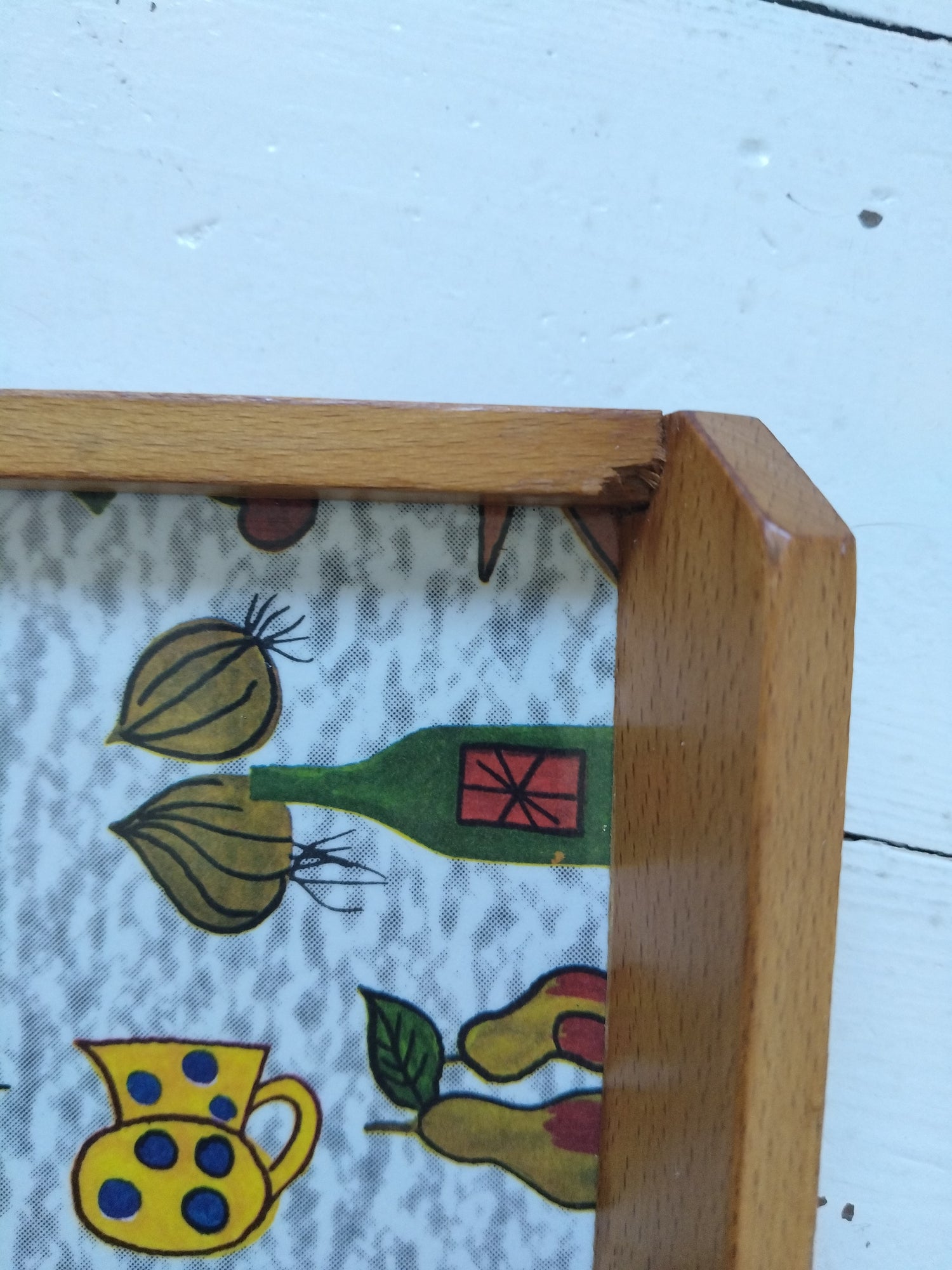 Plateau bois et plastique mélaminé 60's - cetaitmieuxavant
