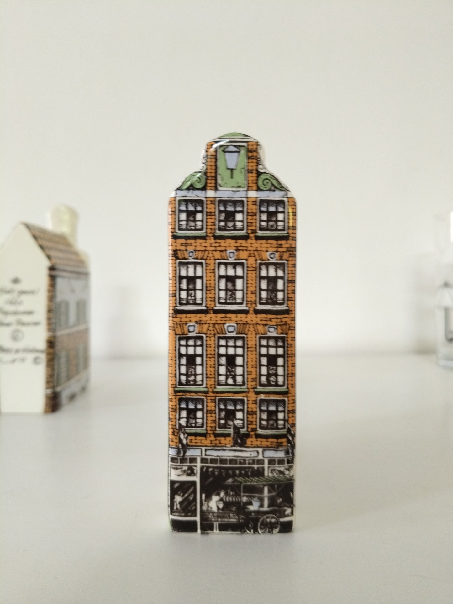 Maison hollandaise miniature en porcelaine Delft's Polychroom  Hand Painted Holland 7-6-12 au choix - cetaitmieuxavant