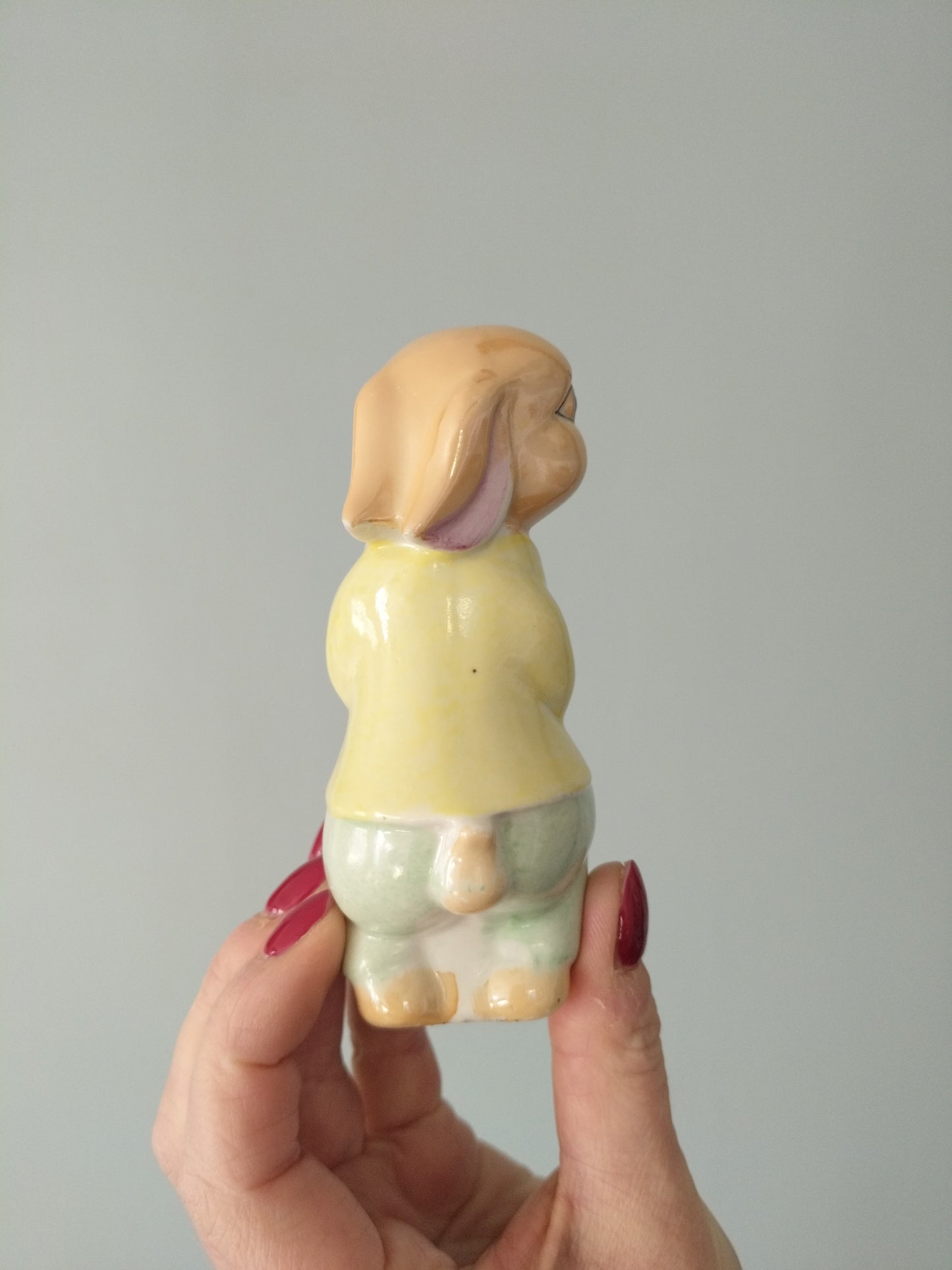Salière ou poivrière lapine en céramique émaillée nacrée - cetaitmieuxavant