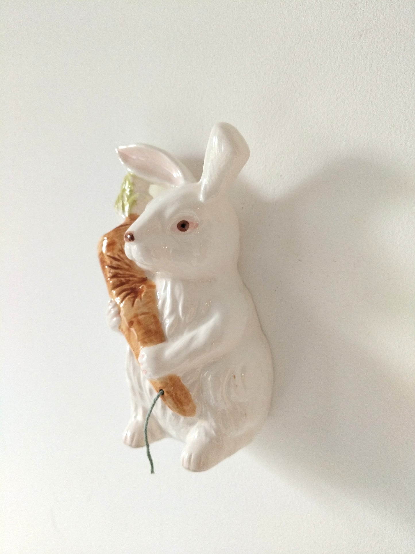 Dévidoir à ficelle lapin mural en céramique