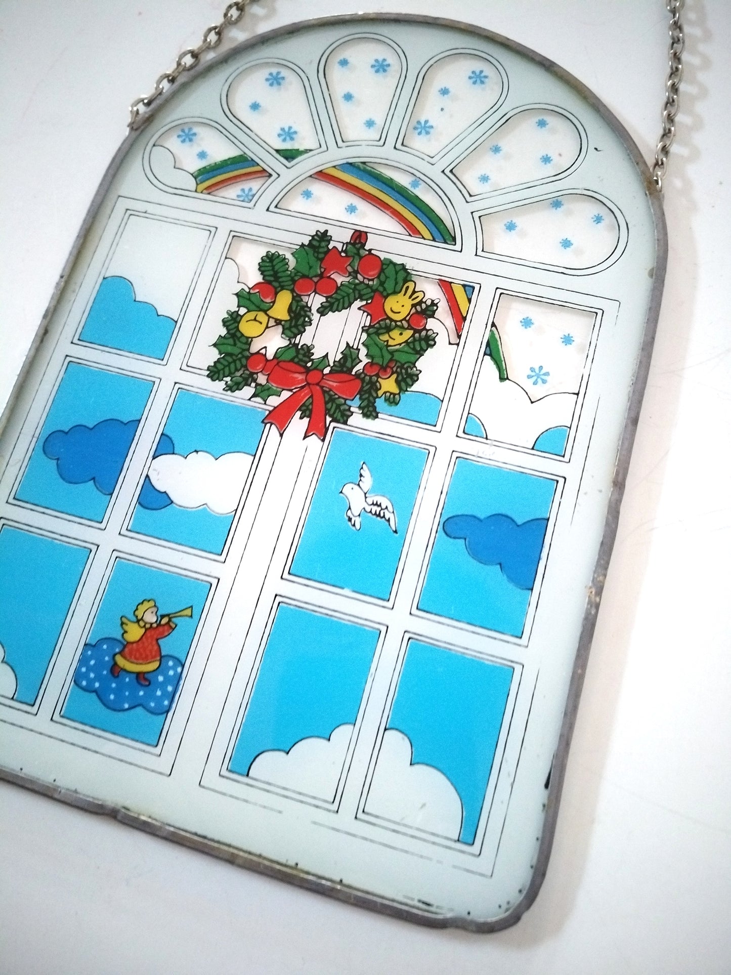 Vitrail mural de Noël