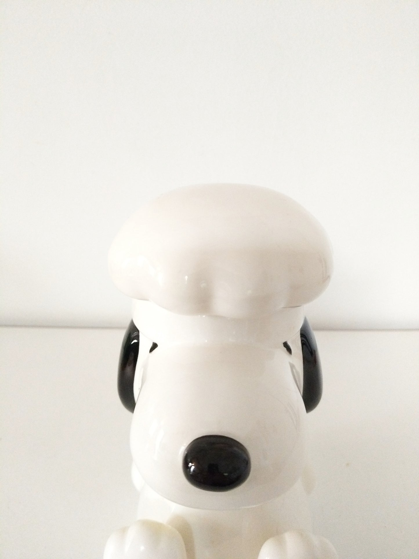 Pot boîte bocal à biscuits en céramique Snoopy cuisinier Japan United Feature Syndicate, Inc 1958-1966