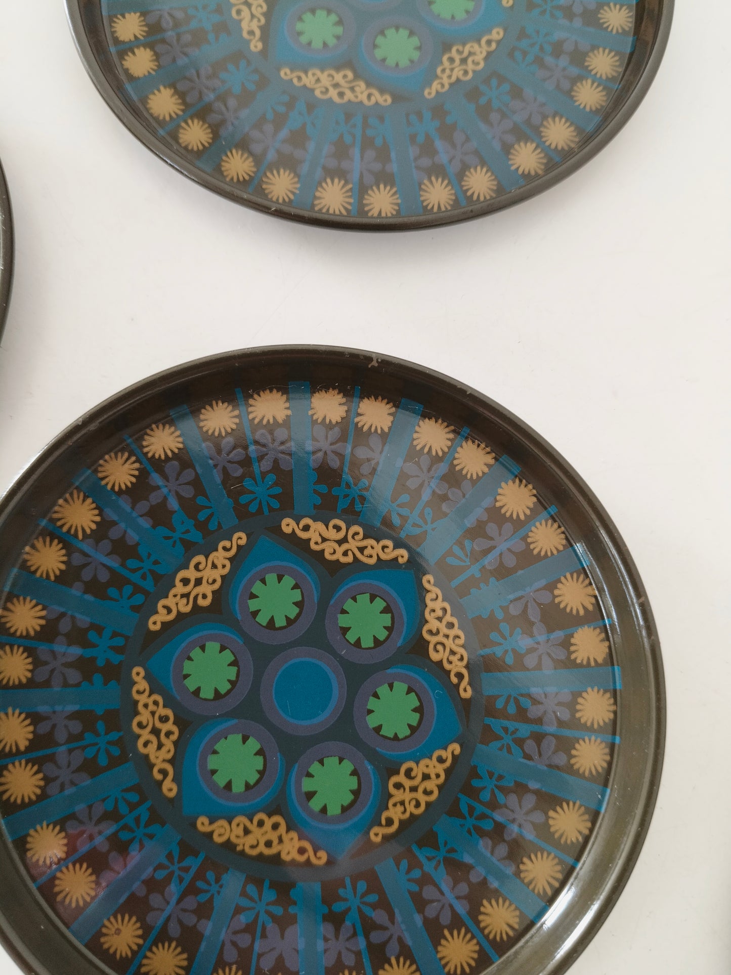 Ensemble de 6 sous-verres métalliques