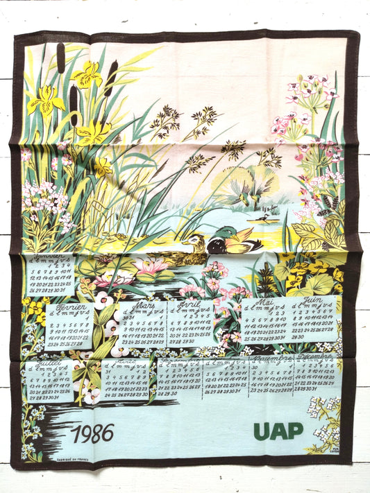 Torchon calendrier 1986 - cetaitmieuxavant