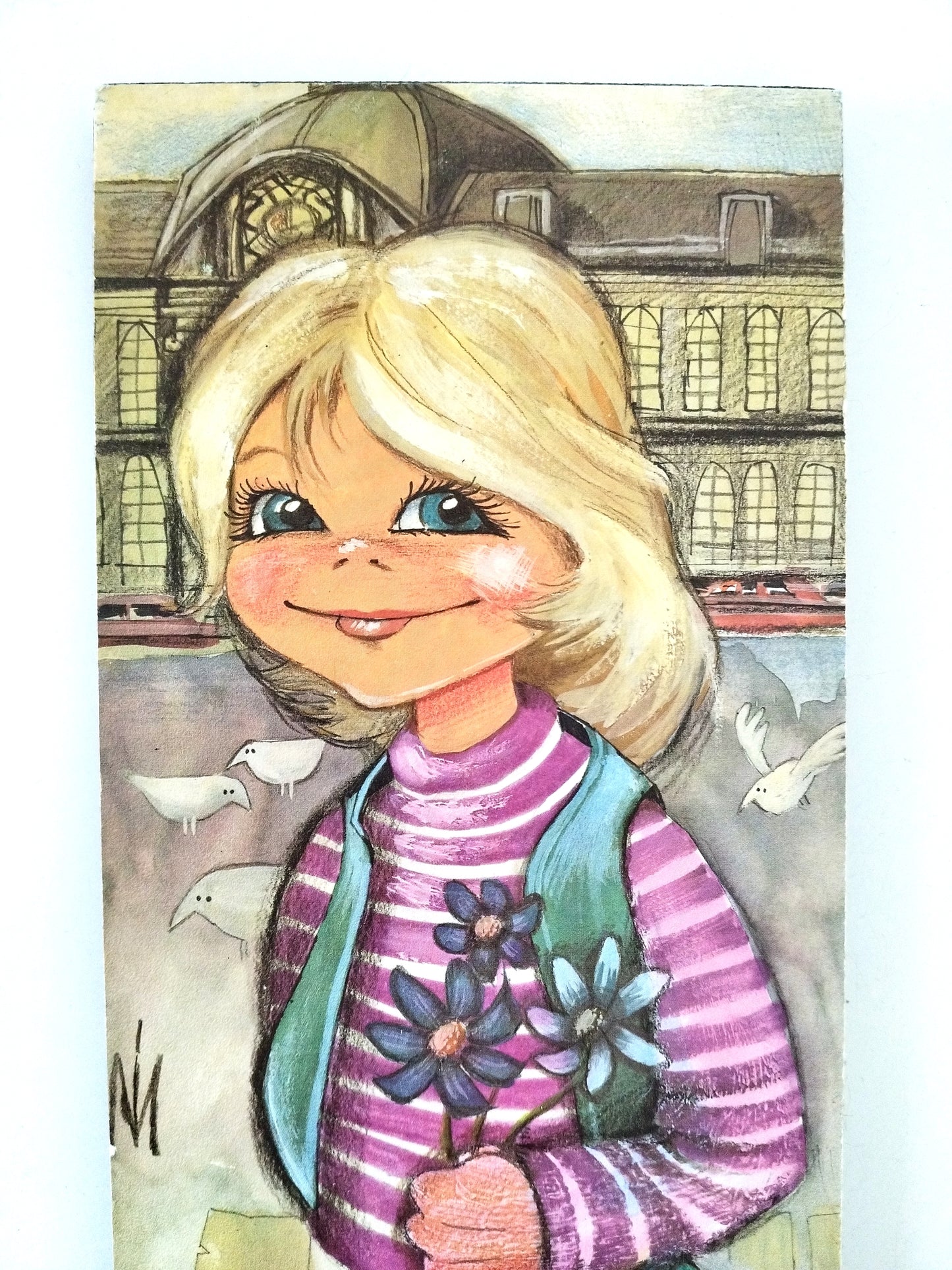 Illustration murale sur bois