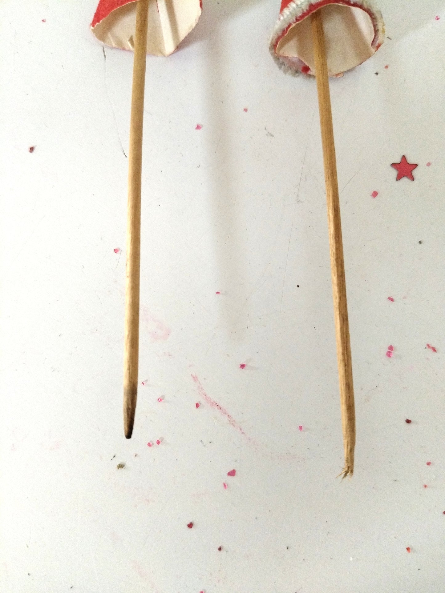 2 anciennes piques décoratives de Noël (4 duos disponibles)